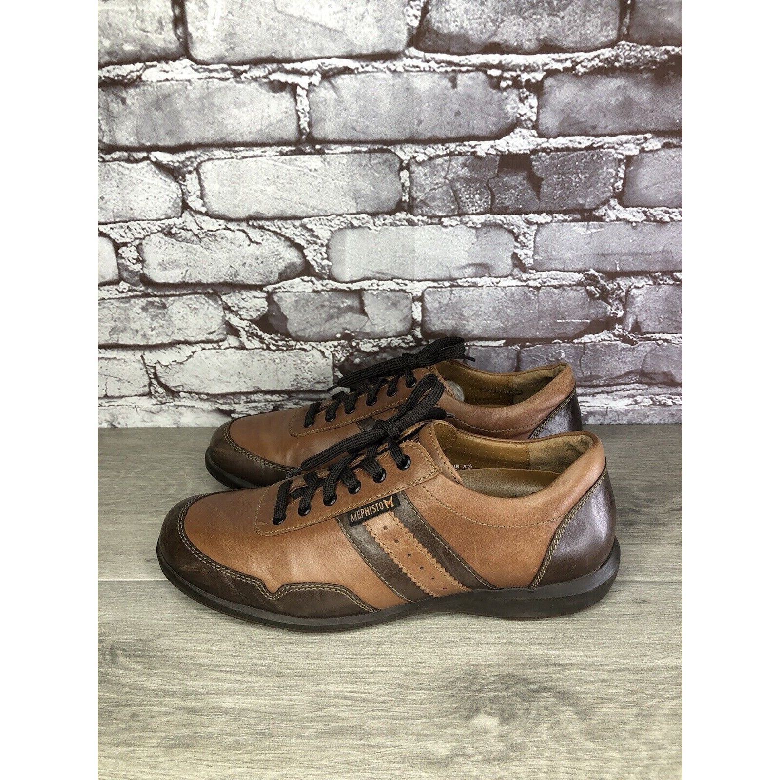 Mephisto Mephisto Air Jet Leather Brown Leather Driving Sneakers Shoe Size US 9 / EU 42 - 11 Thumbnail