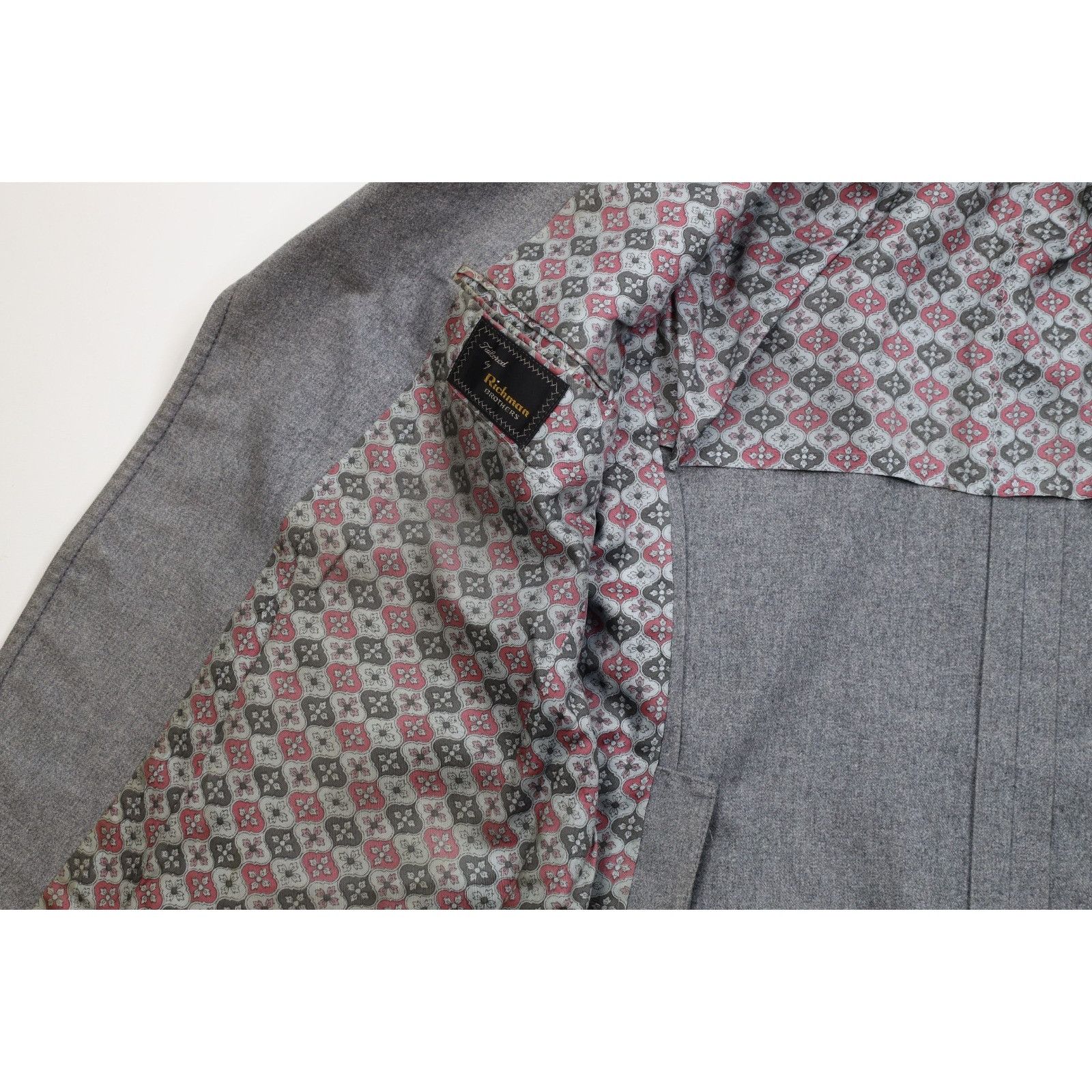 Vintage Vintage 60s Rockabilly Distressed Wool 3 Piece Suit Wedding Size 44R - 7 Thumbnail