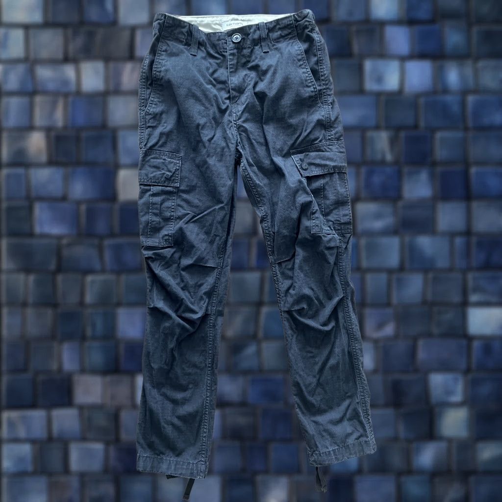 Carhartt VINTAGE Carhartt Work In Progress Cymbal Cargo Pants Womens 25x28 Black Straight Ripstop Size 42" / US 20 - 1 Thumbnail