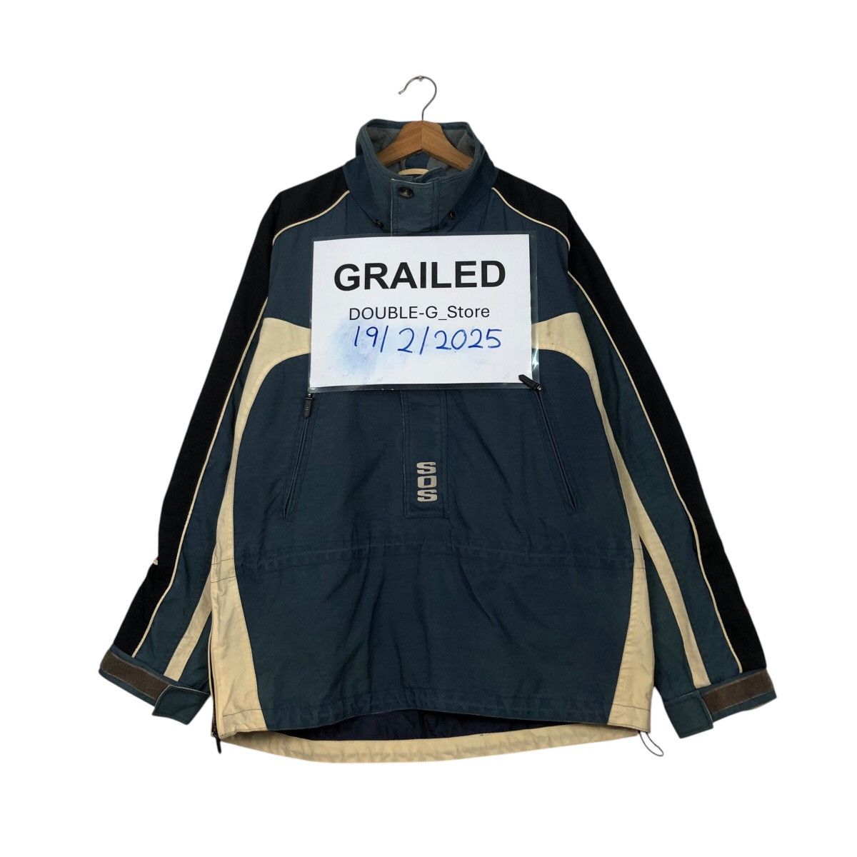 Japanese Brand 📌SOS Sportswear Of Sweden Half Zipper Anorak Jacket Size US M / EU 48-50 / 2 - 1 Thumbnail