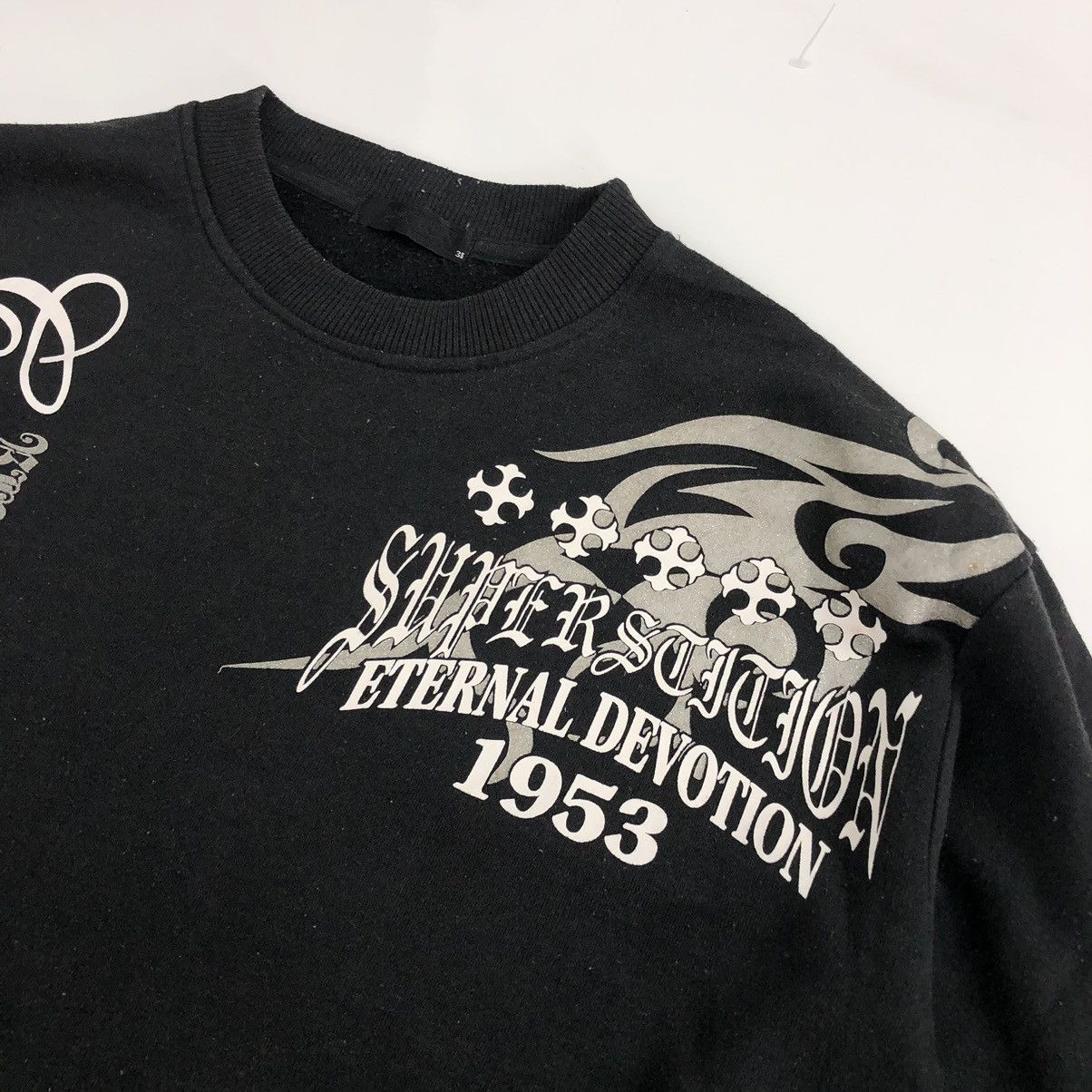 If Six Was Nine 2000s Beauty Beast Poem Gothic Grunge Lgb Style Sweatshirt Size US XL / EU 56 / 4 - 12 Thumbnail
