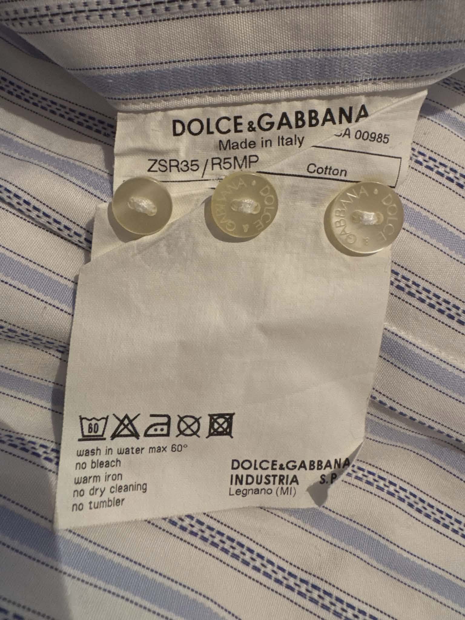 Dolce & Gabbana Dolce & Gabbana Button Up Shirt Size US L / EU 52-54 / 3 - 4 Thumbnail