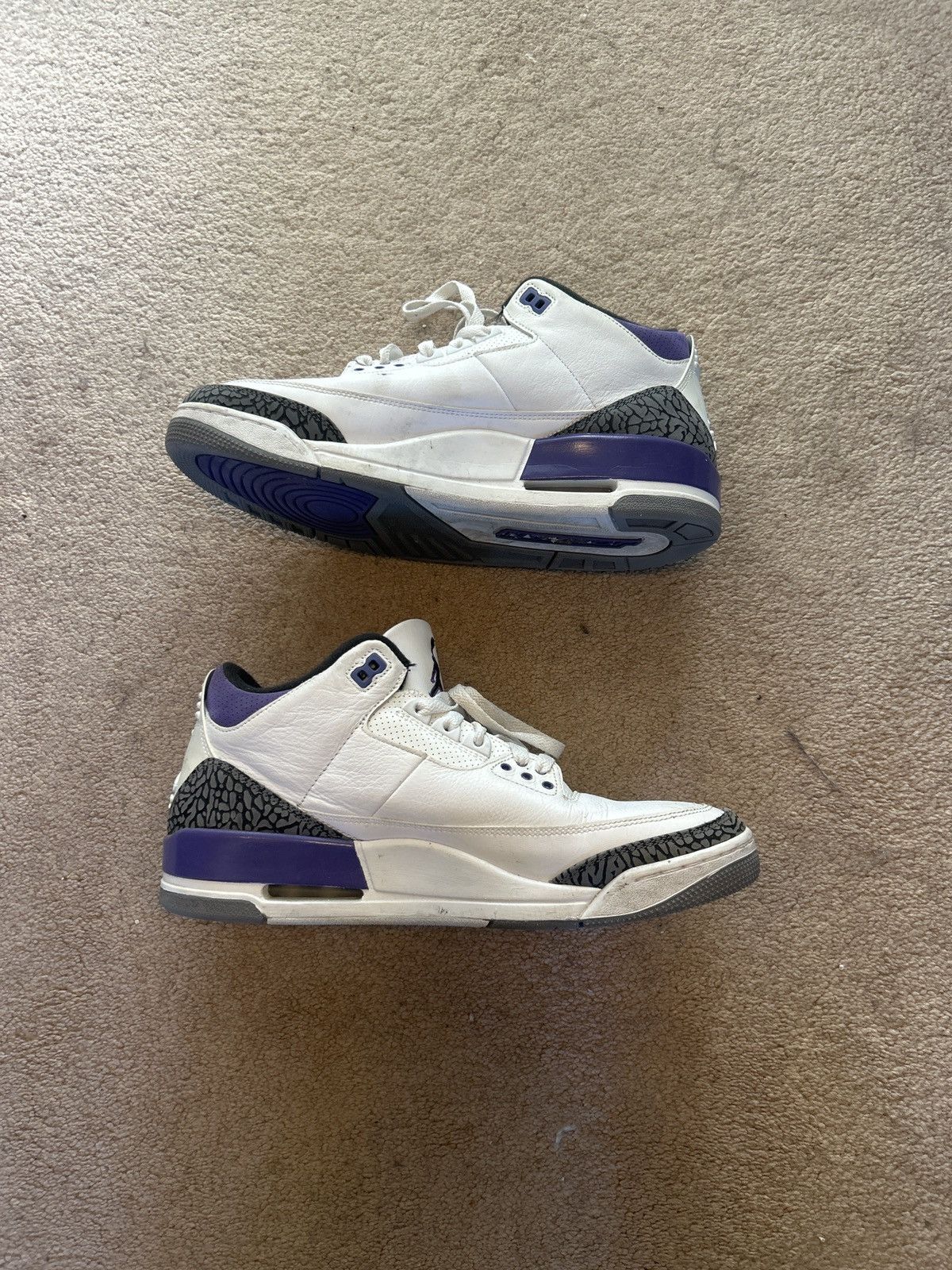 Jordan Brand Air Jordan 3 Retro “Dark Iris” Size US 12 / EU 45 - 6 Thumbnail