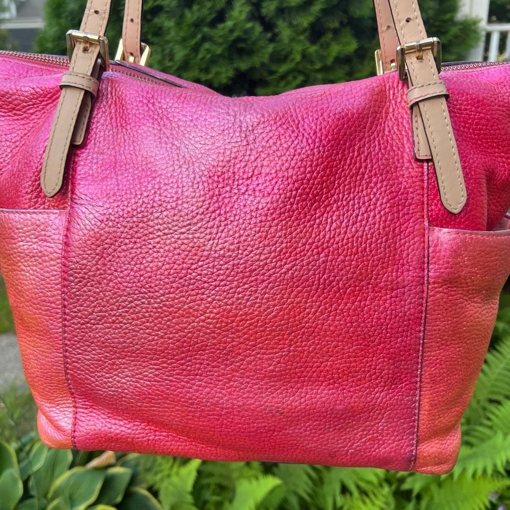 Michael Kors Michael Kors Jet Set Shoulder Tote Bag Hand Painted Metallic Sunrise Red Multi Size ONE SIZE - 3 Thumbnail