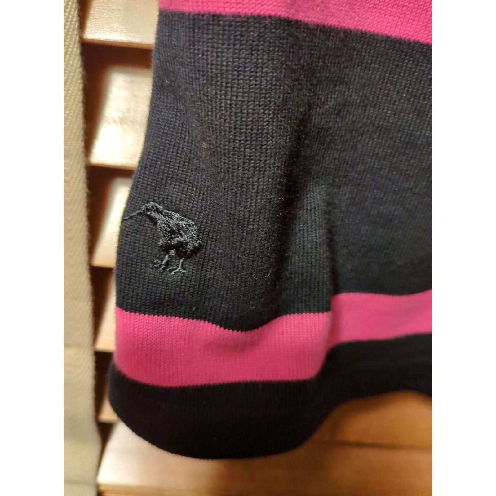 Vintage Canterbury of New Zealand Polo Shirt Women L Navy Blue Pink 100% Cotton Shirt Size L / US 10 / IT 46 - 5 Thumbnail