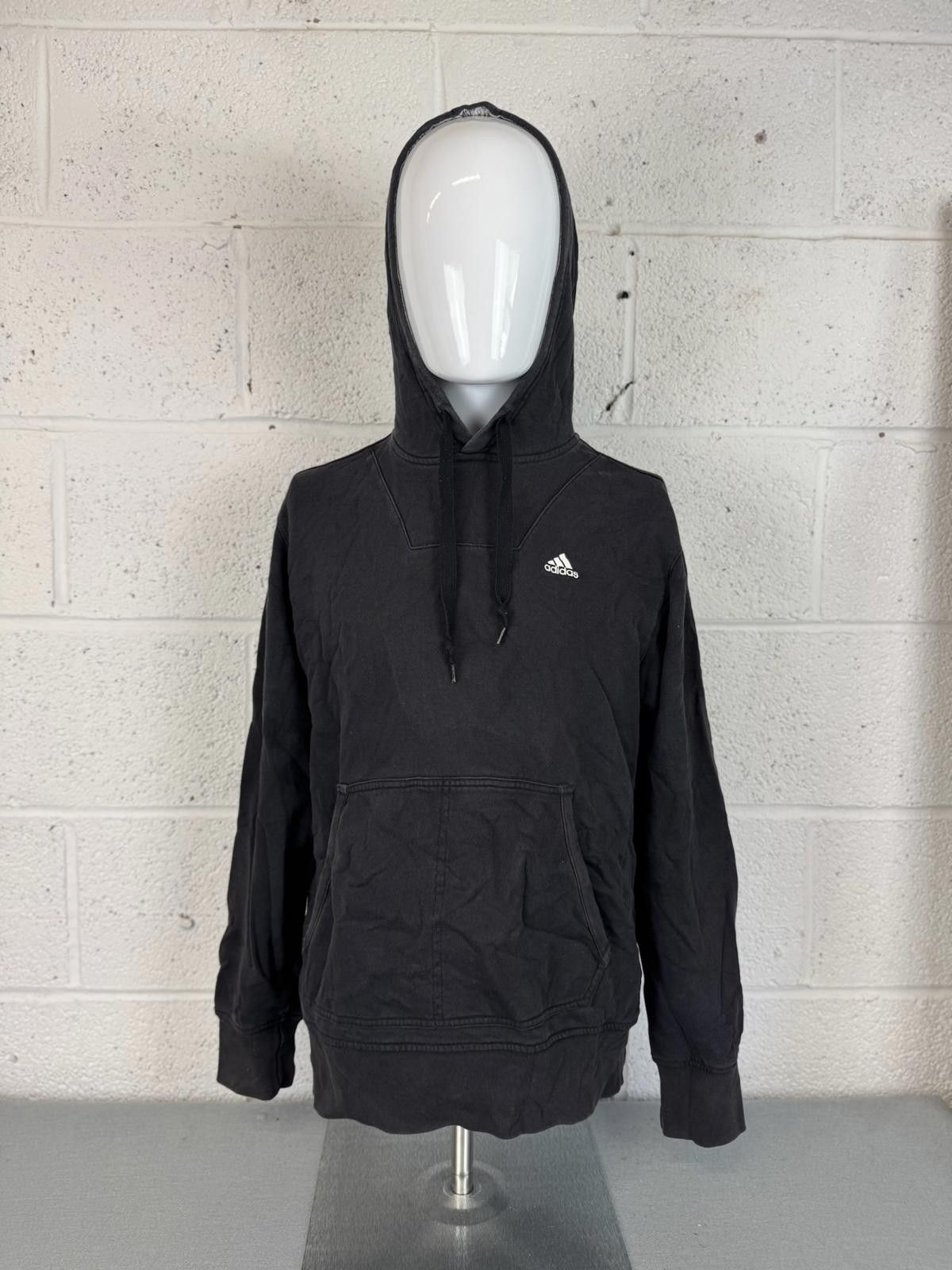 Adidas Adidas Black Pullover Hoodie with Logo Mens Size M Size US M / EU 48-50 / 2 - 1 Thumbnail
