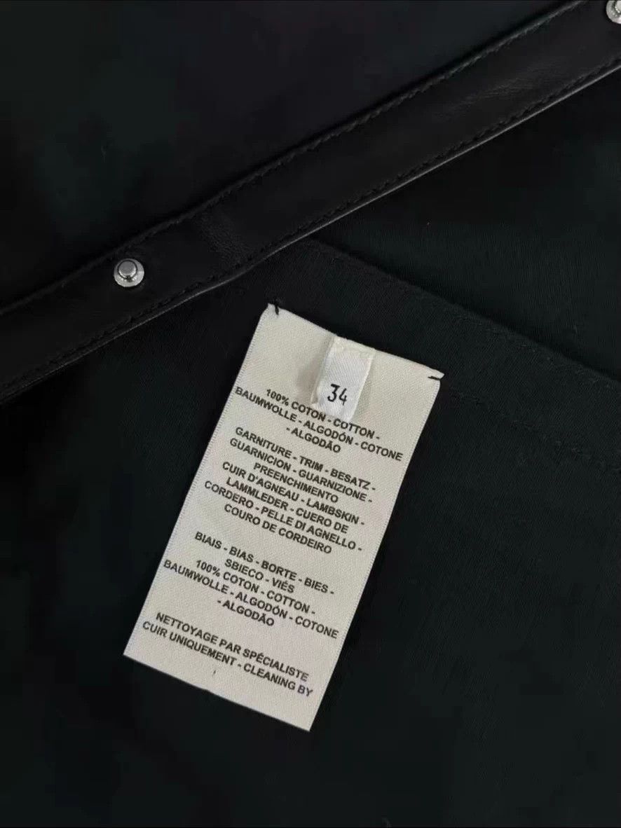 Hermes Hermes Runway Black Color-Blocked Riveted Long Coat Size XS / US 0-2 / IT 36-38 - 3 Thumbnail