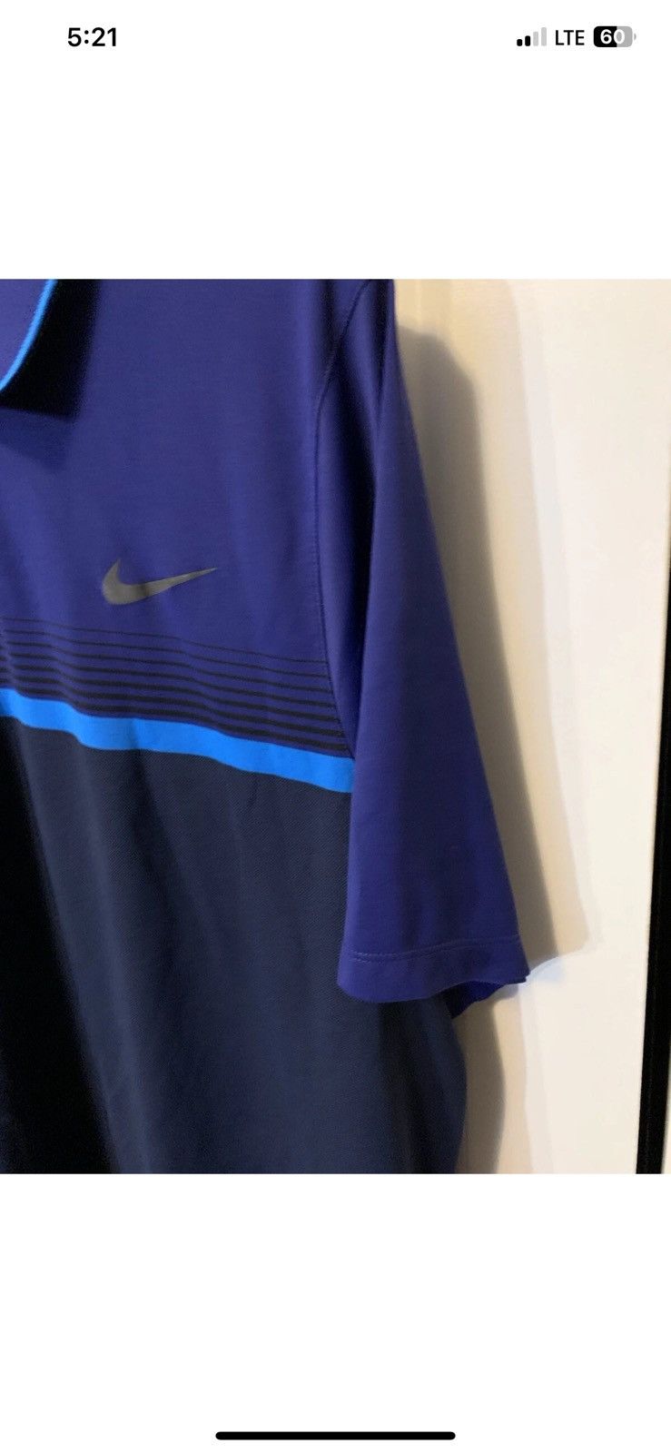 Nike Nike golf mens sz 2XL polo shirt blue purple dri fit Size US XXL / EU 58 / 5 - 8 Thumbnail