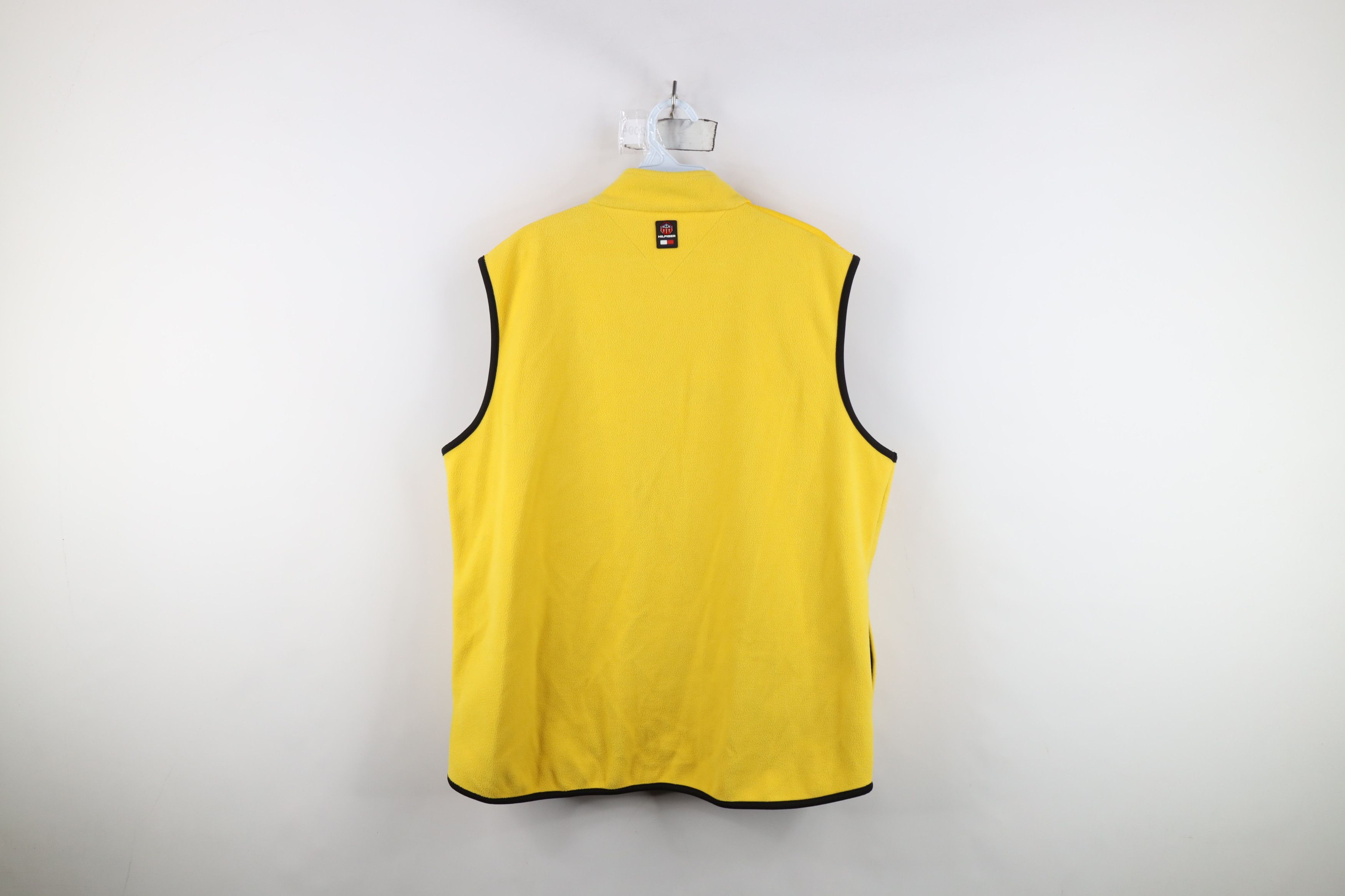 Tommy Hilfiger Vintage Tommy Hilfiger Full Zip Fleece Vest Jacket Yellow Size US L / EU 52-54 / 3 - 13 Thumbnail