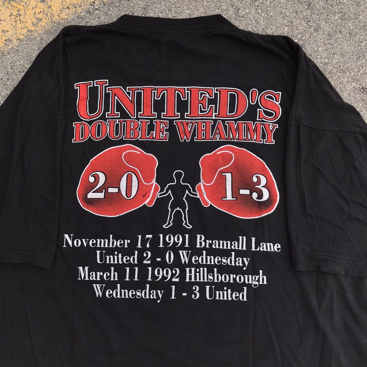 Vintage Vintage Rare Sheffield United Double whammy t shirt Sz XL Size US XL / EU 56 / 4 - 12 Thumbnail