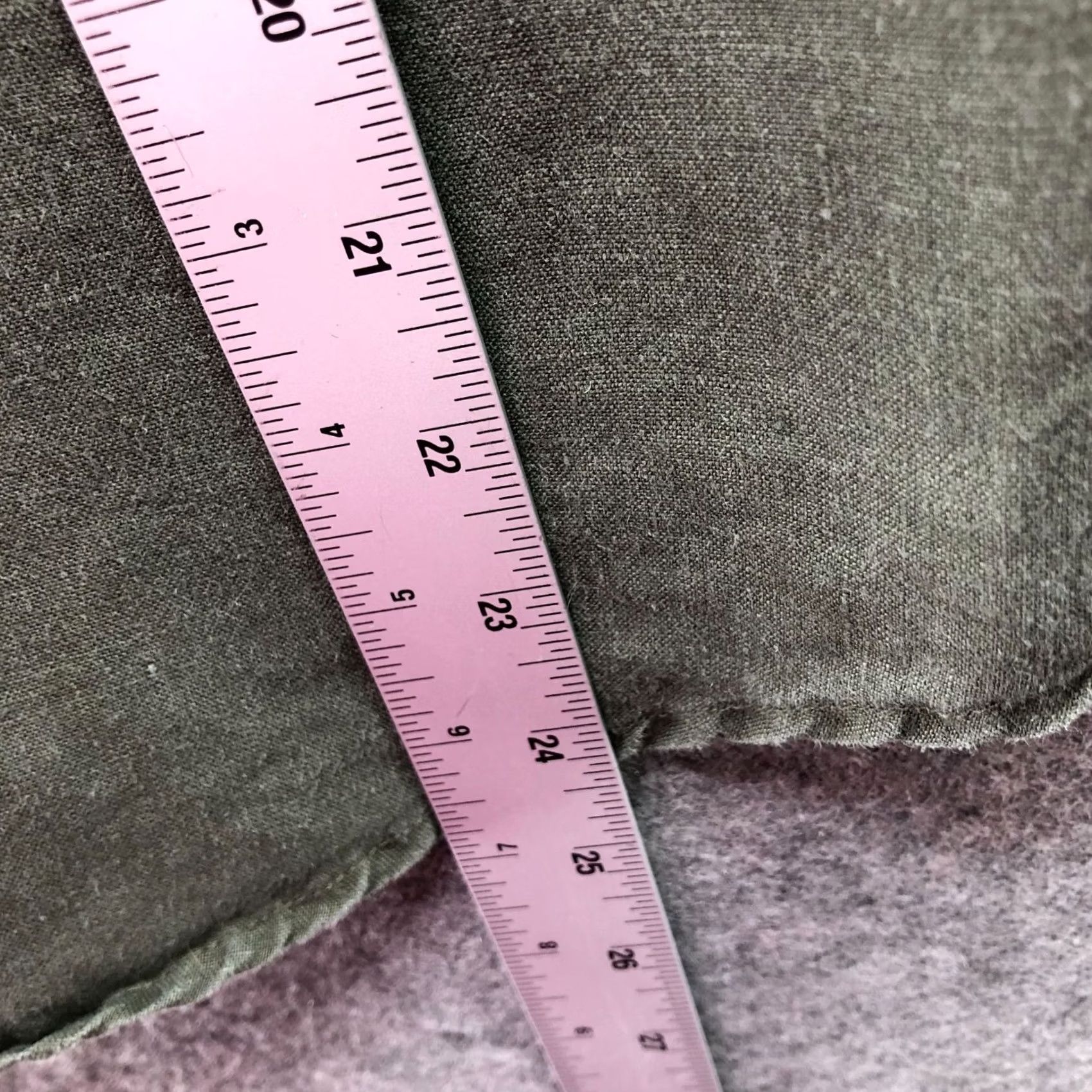 Vintage VINTAGE Kate Hill 100% Linen Button Down Shirt Womens SP Army Green Roll Tab Sleeve Shirt Size S / US 4 / IT 40 - 7 Thumbnail