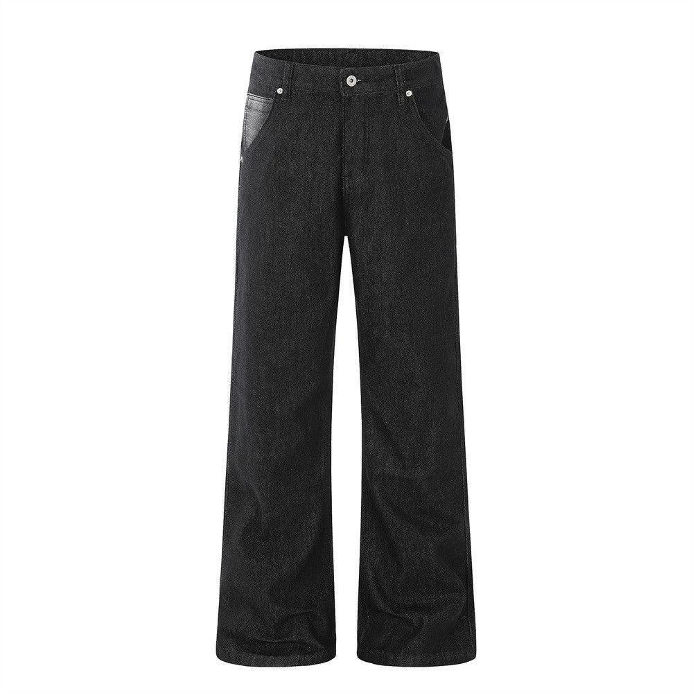 Japanese Brand Men's American Loose-Fit Casual Wide-Leg Flared Jeans Size US 32 / EU 48 - 1 Thumbnail