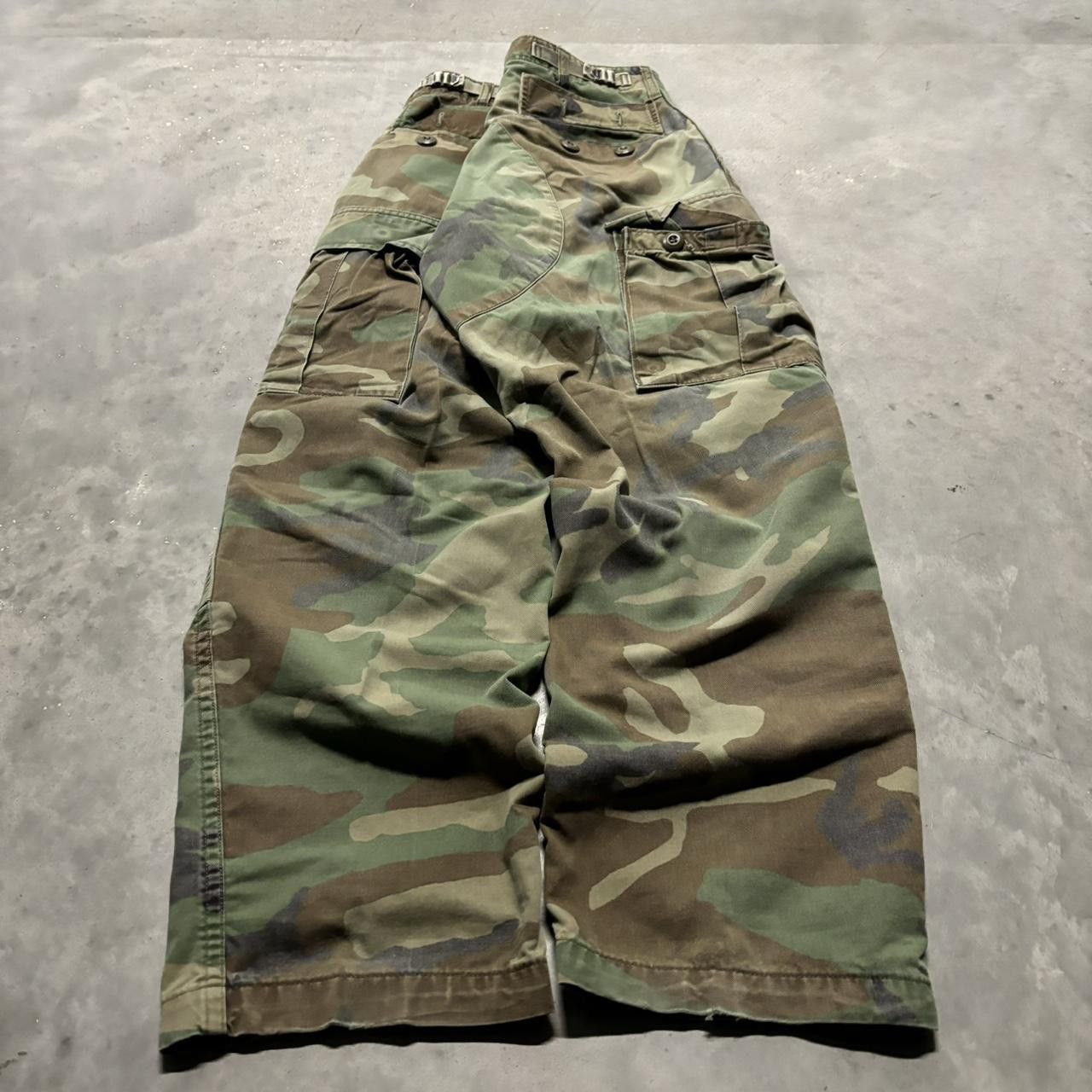 Japanese Brand × Vintage Crazy Vintage Y2K/2000s Faded Military Army Camo Skater Cargo Pants! Size US 30 / EU 46 - 4 Thumbnail
