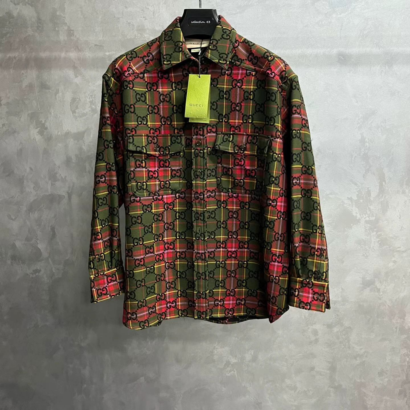 Gucci gucci red patterned long sleeve button-up shirt Size US M / EU 48-50 / 2 - 1 Thumbnail