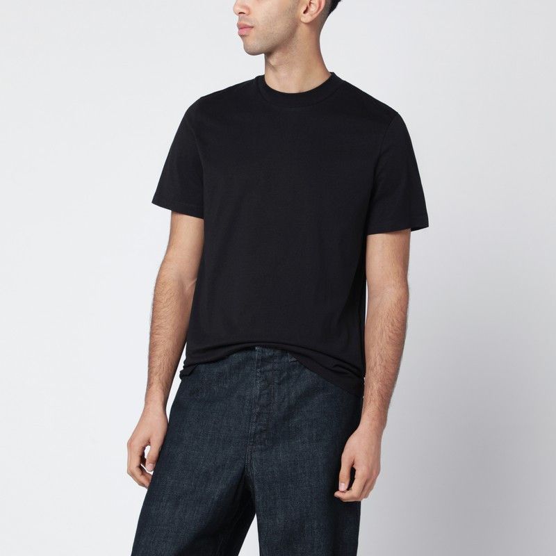 Jil Sander Jil Sander Black Cotton T-Shirt Size US L / EU 52-54 / 3 - 1 Thumbnail