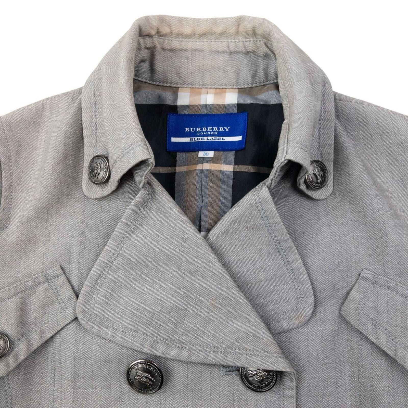 Burberry Vintage 2000s Burberry Blue Label Lined Trench Jacket Size M Size M / US 6-8 / IT 42-44 - 4 Thumbnail