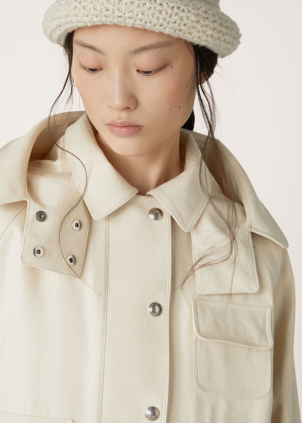 Loro Piana o1srvl11e0825 FAO3730 Lukas Blouson Jacket in Ivory Size M / US 6-8 / IT 42-44 - 3 Thumbnail
