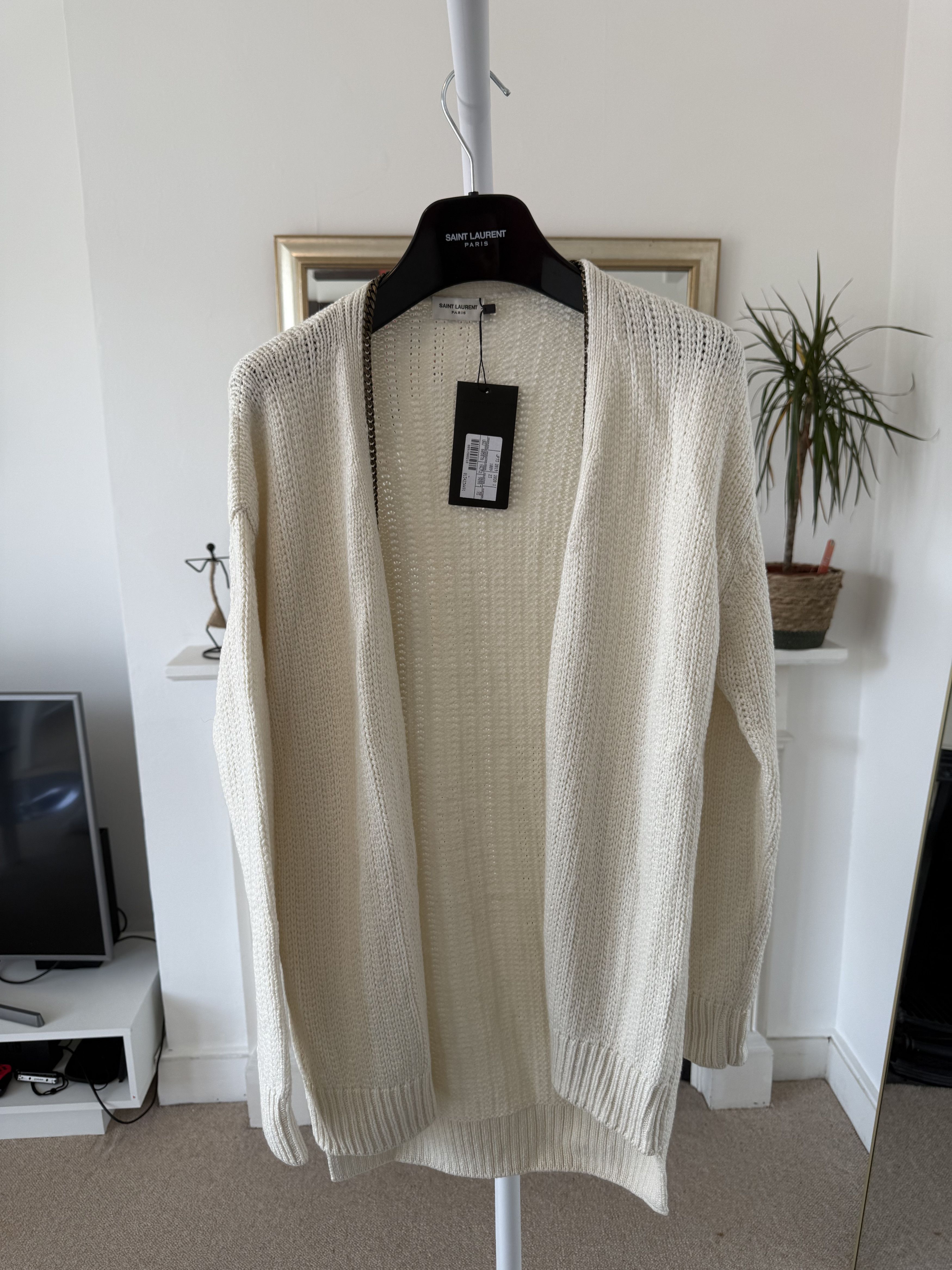 Saint Laurent Paris Saint Laurent Chain Open Knit Sweater Size XS / US 0-2 / IT 36-38 - 1 Thumbnail