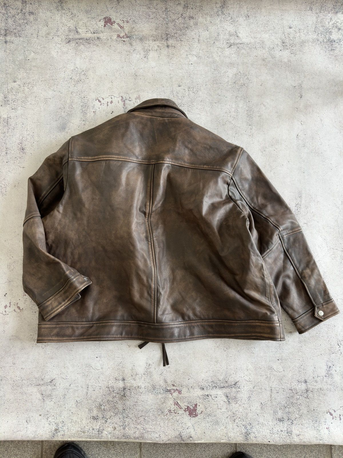 Jack & Jones Jack & Jones Goat Leather Brown Jacket Size 3XL Size US XXL / EU 58 / 5 - 6 Thumbnail