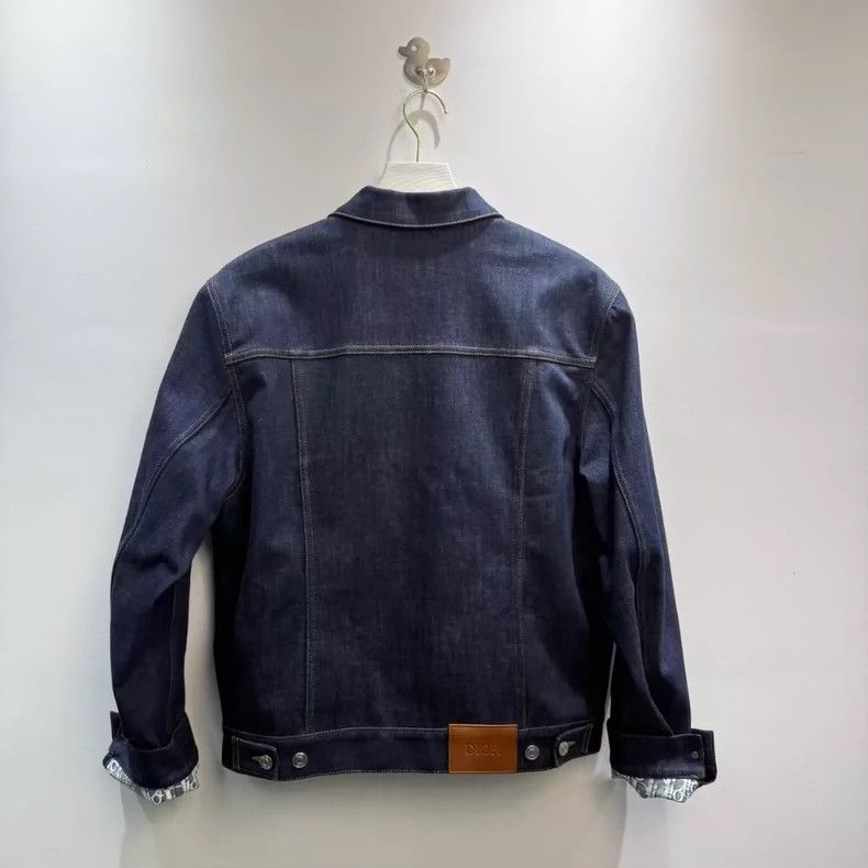 Dior Dior24 new Oblique solid color full print logo denim jacket Size US M / EU 48-50 / 2 - 5 Thumbnail