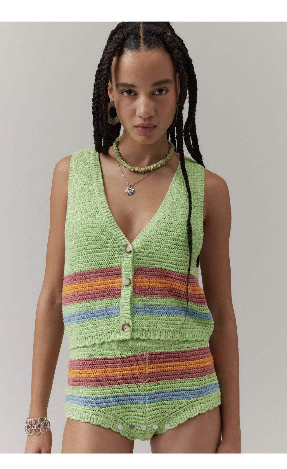 Bdg BDG Will Knit Sweater Vest & Micro Short set Size M / US 6-8 / IT 42-44 - 2 Thumbnail