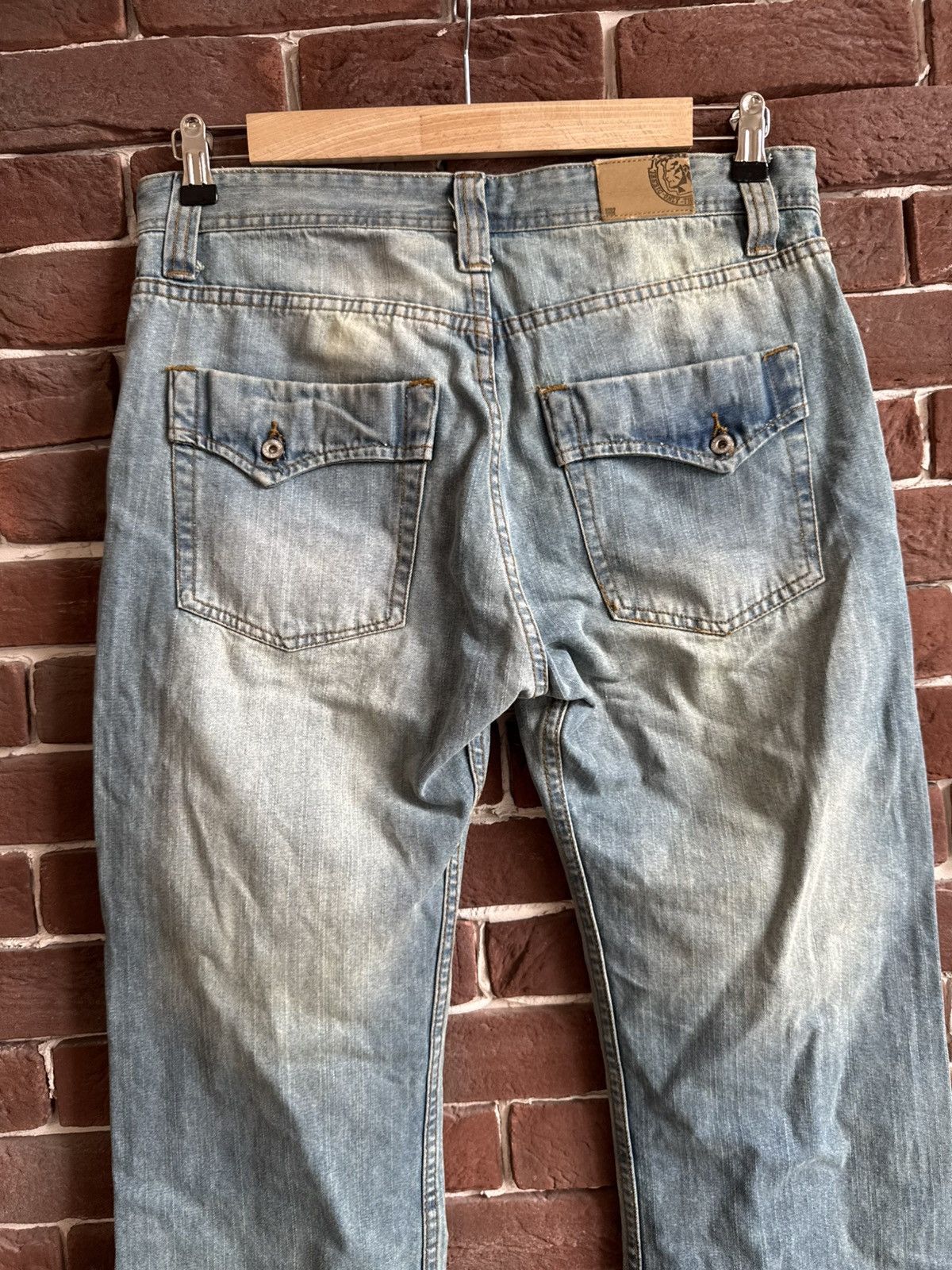 Diesel Vintage Y2k Rare Diesel Mud Wash Flared Jeans Pant Hype 32 Size US 32 / EU 48 - 9 Thumbnail
