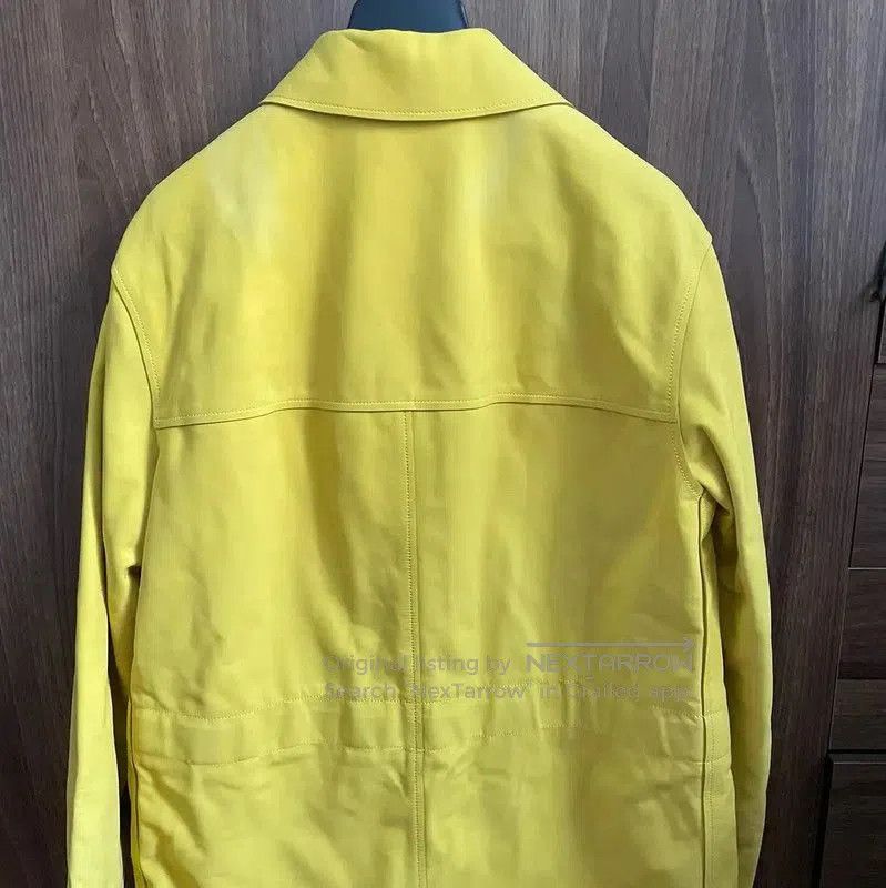 Dior Dior Yellow Leather Men's Long Sleeve Jacket . Size US S / EU 44-46 / 1 - 1 Thumbnail