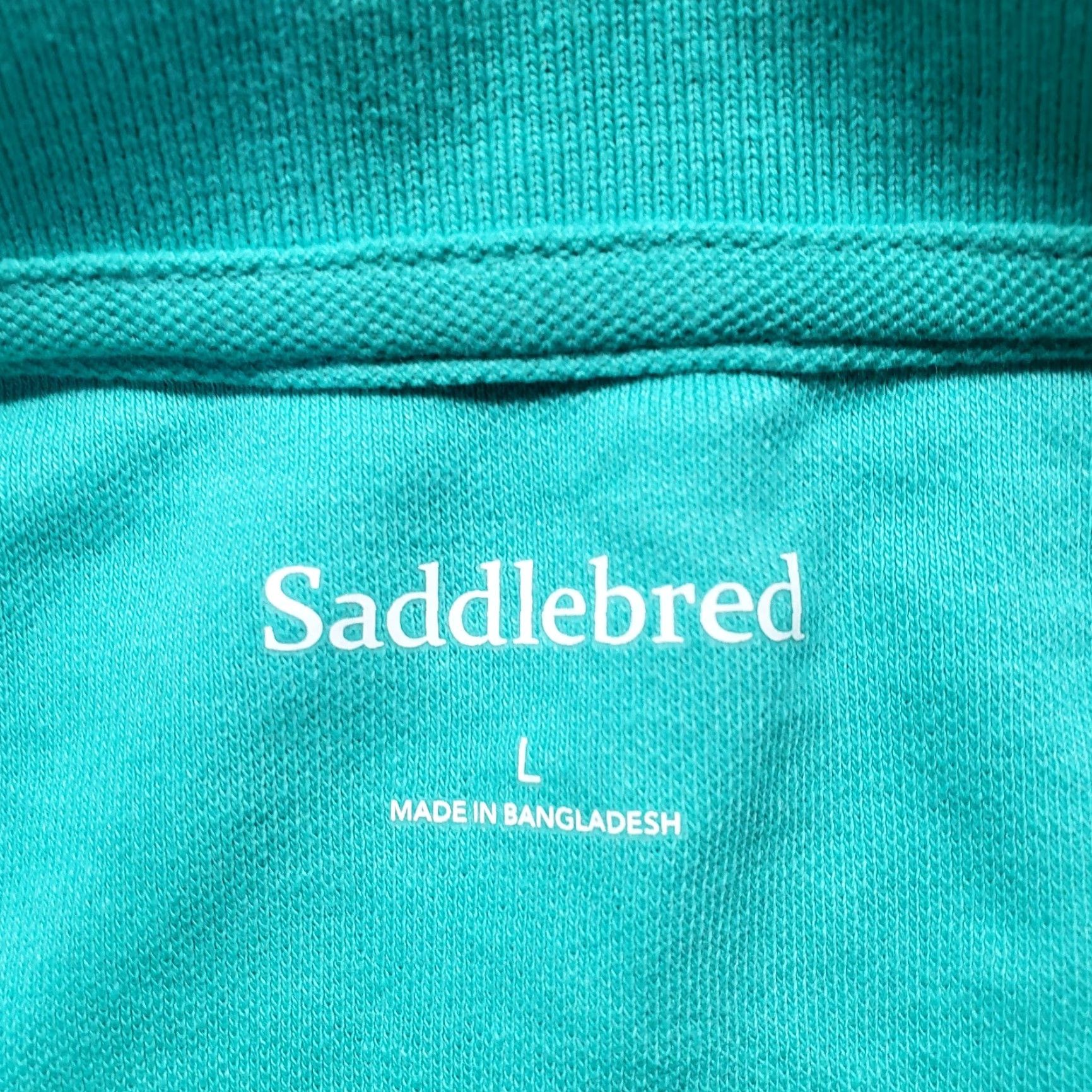 Vintage Saddlebred Polo Shirt Solid Light Blue Blue Polo Tee Shirt Short Sleeve Adult Men's L Large Size US L / EU 52-54 / 3 - 3 Thumbnail