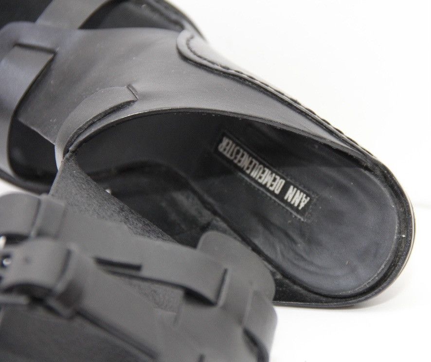 Ann Demeulemeester Black Grecian Buckle Heeled Sandals Size US 6.5 / IT 36.5 - 7 Thumbnail