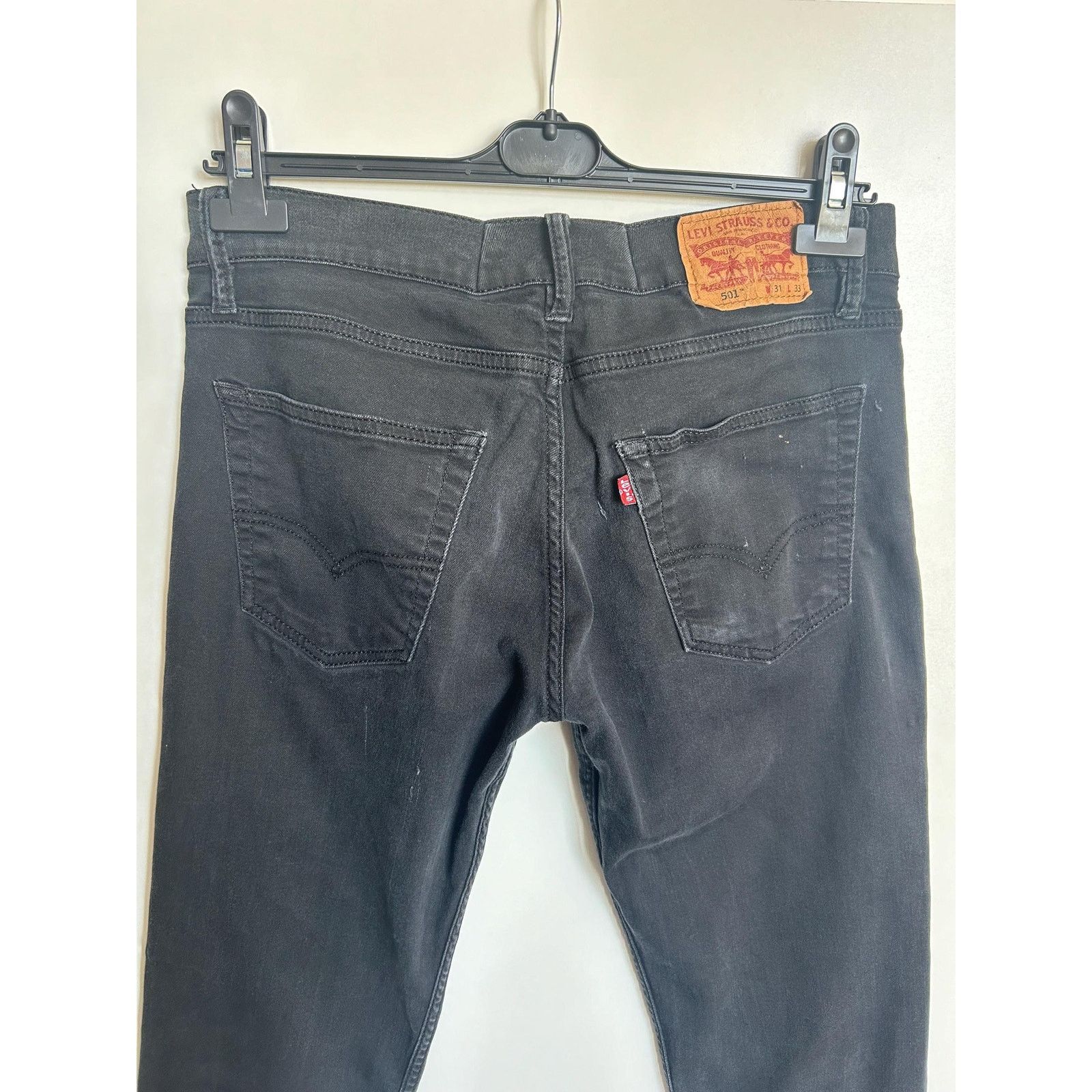 Levi's Levi's 501 W31 L32 - Black USA 1996 Distressed Vintage Jeans Size US 31 - 5 Thumbnail