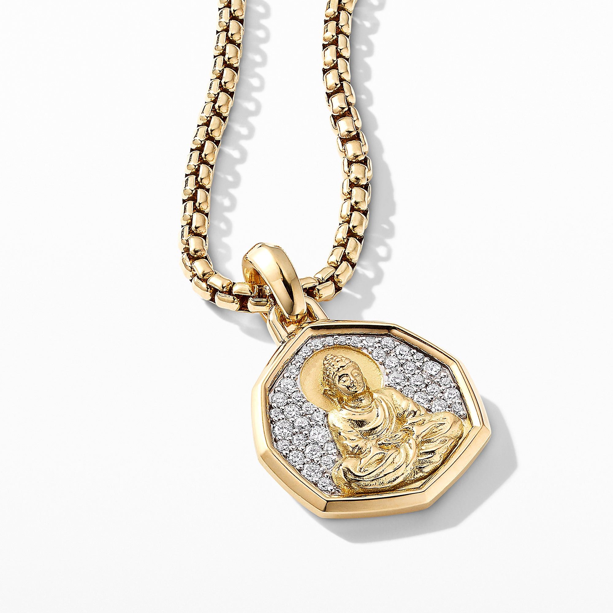 David Yurman o1w1db10525 D16625D Amulet in 18K Yellow Gold with Diamond Size ONE SIZE - 2 Thumbnail