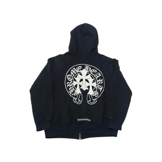 Chrome Hearts Chrome Hearts Triple Cross Horseshoe Thermal Zip-Up Hoodie Size US S / EU 44-46 / 1 - 2 Thumbnail