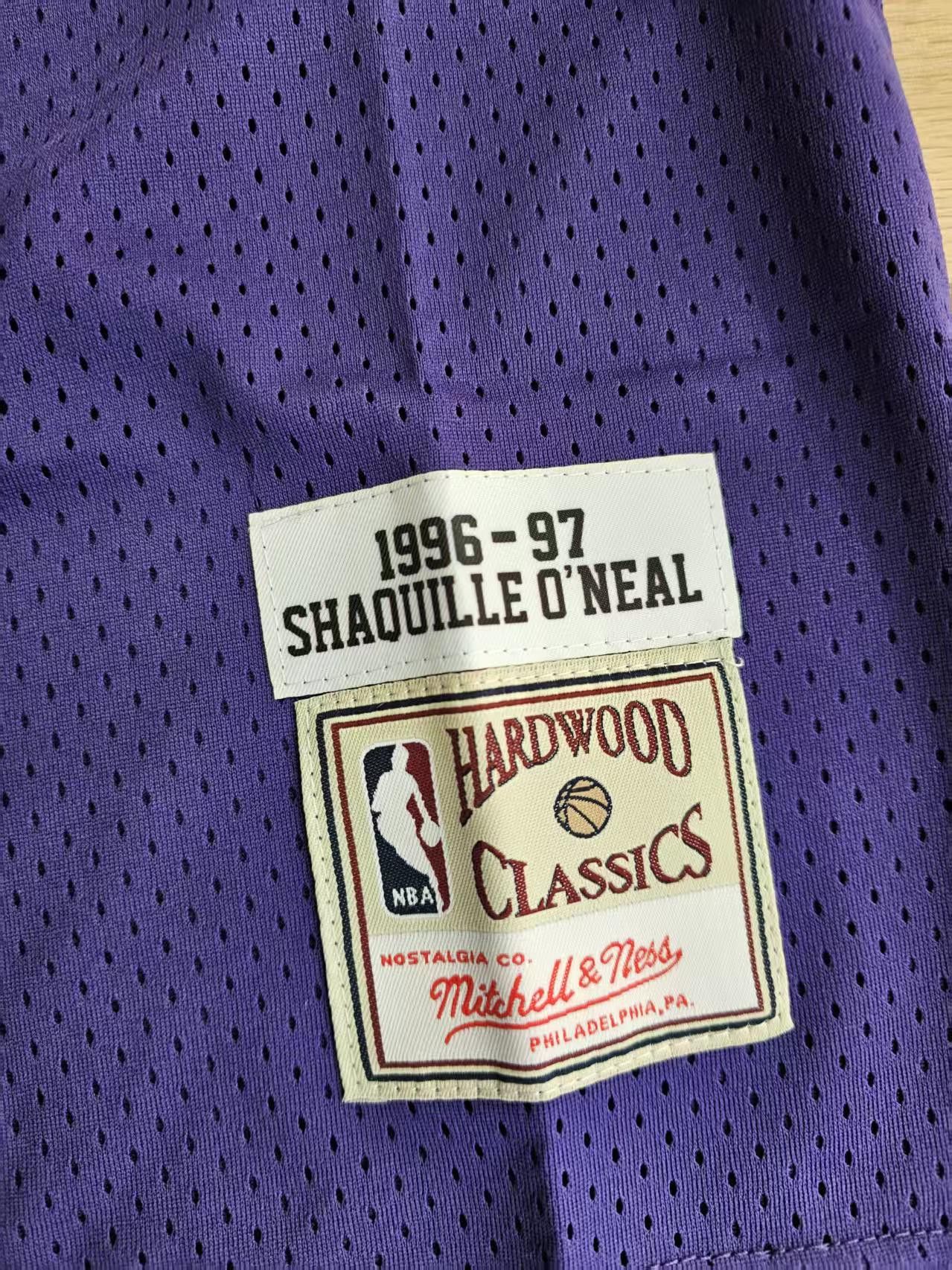 NBA Angeles Lakers #32 Shaquille O'Neal Jersey Purple Size US M / EU 48-50 / 2 - 3 Thumbnail