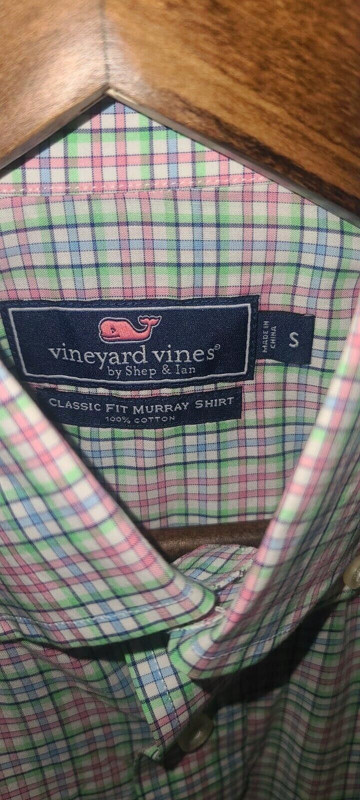 Vineyard Vines Vineyard Vines Murray Shirt Men's Small Green Pink Gingham Size US S / EU 44-46 / 1 - 4 Thumbnail