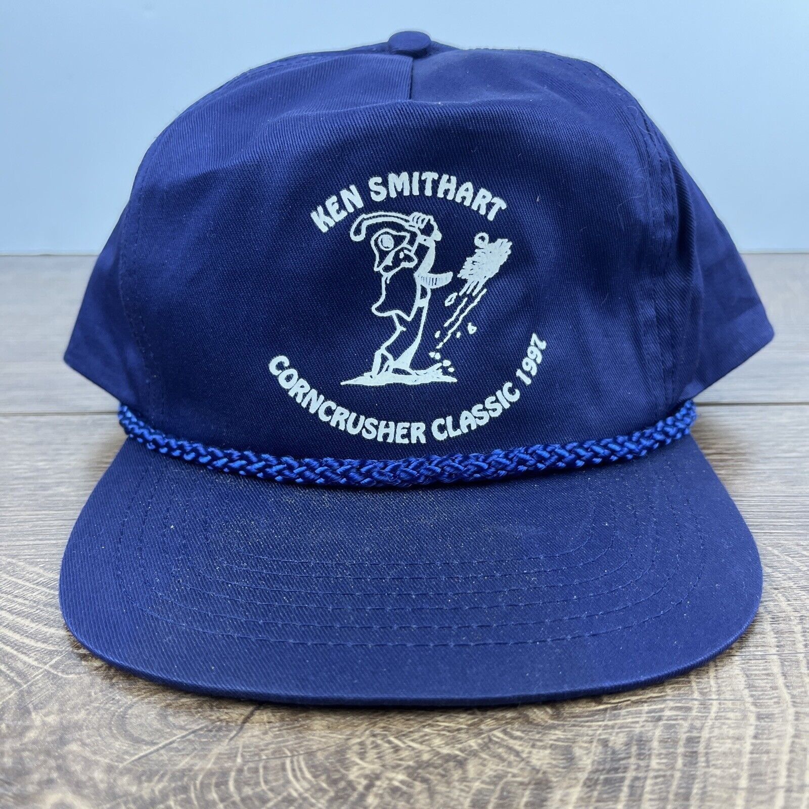 Other Ken Smithart Hat Corncrusher Blue Hat Snapback Adjustable Ad Size ONE SIZE - 1 Thumbnail
