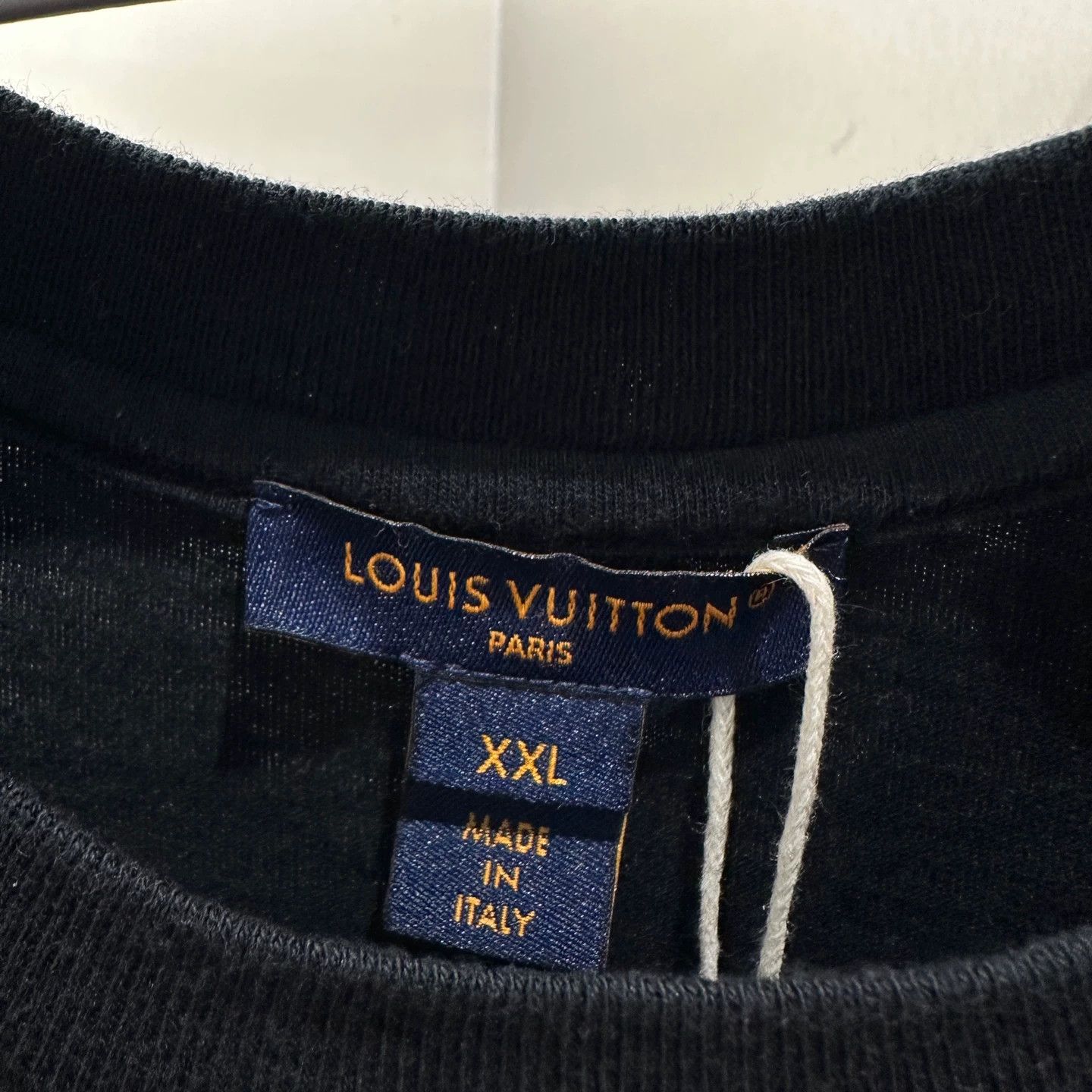Louis Vuitton LV chain slogan short sleeve xxl cotton apr671 Size XXL / US 16-18 / IT 52-54 - 3 Thumbnail