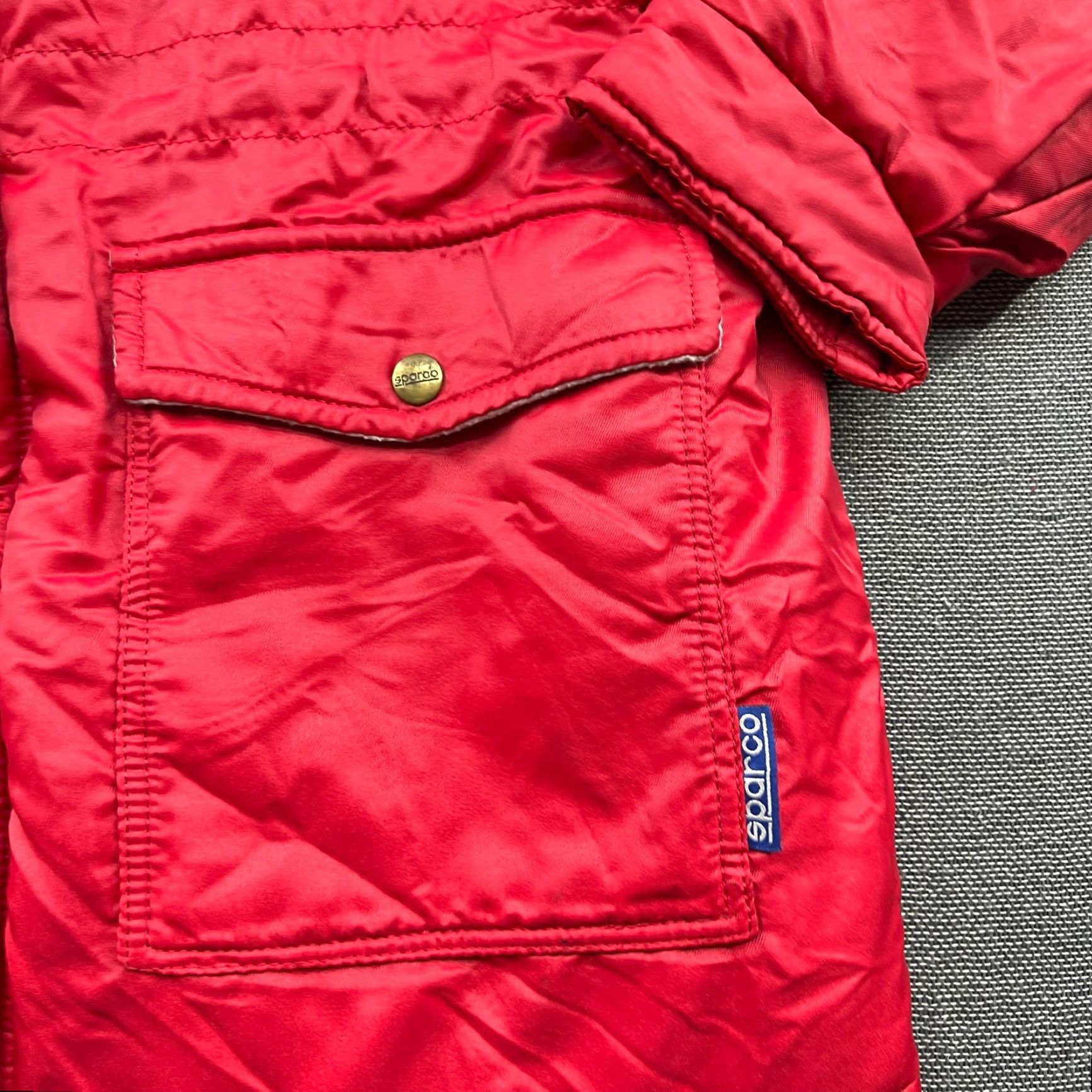 Vintage VINTAGE Sparco Shell Jacket Mens XL Red Nylon Italy Racing 90s Formula 1 Puffer Jacket Full Zip Size US XL / EU 56 / 4 - 5 Thumbnail