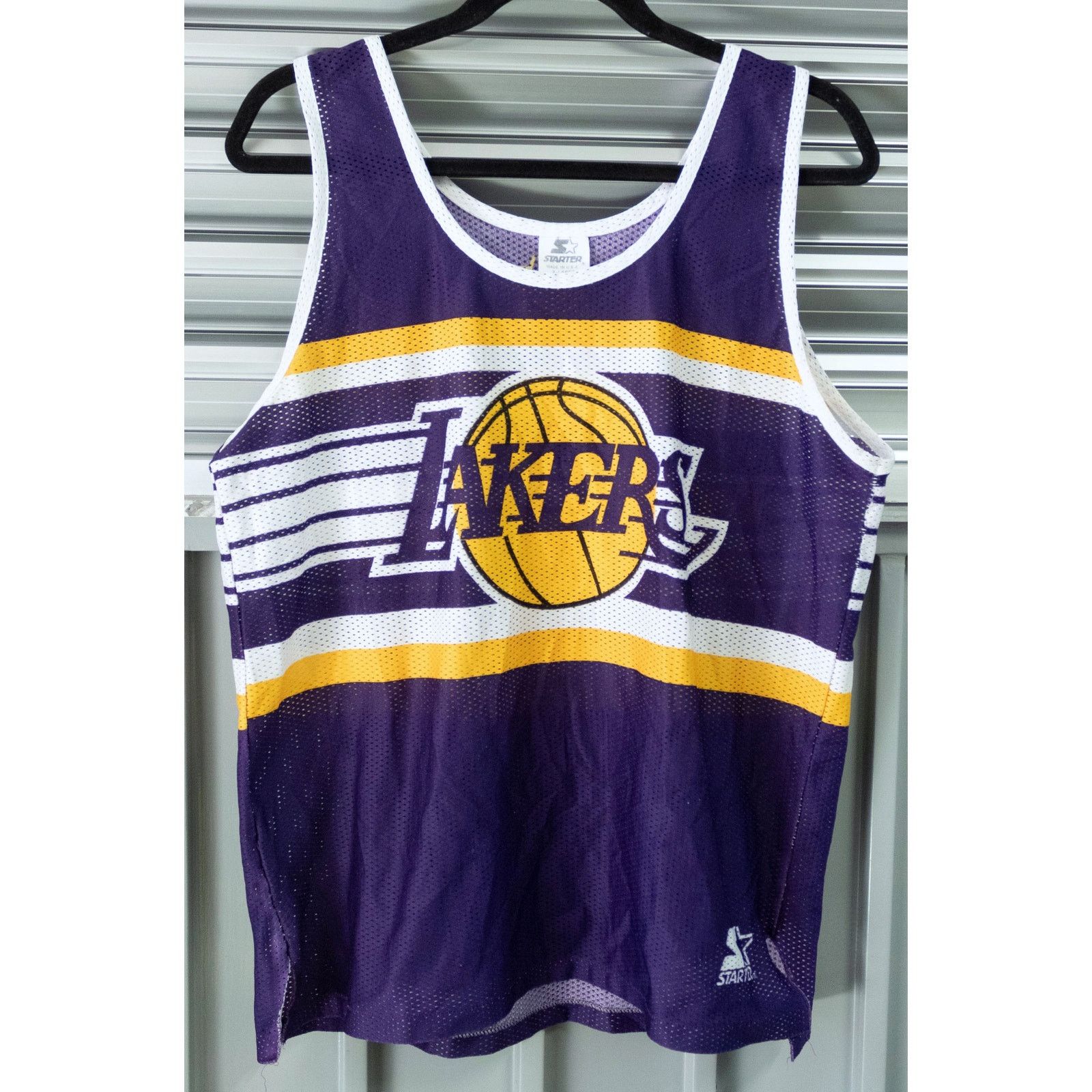 NBA × Starter Los Angeles Lakers 90s STARTER jersey Print mesh L vintage Size US L / EU 52-54 / 3 - 1 Thumbnail
