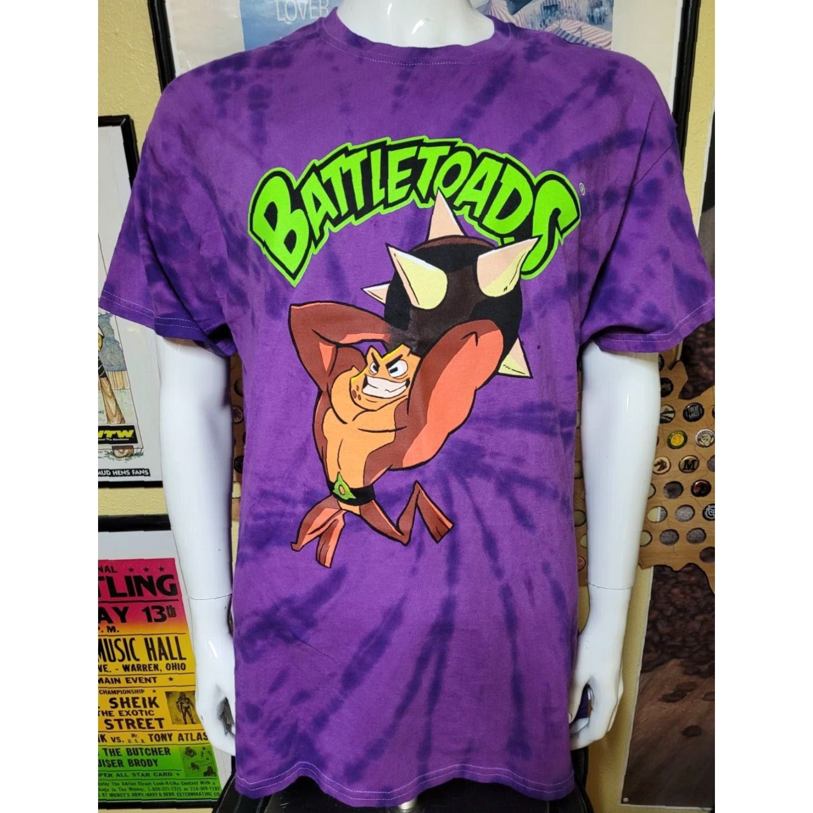 Etro VINTAGE Popcult Battletoads T Shirt XL Purple 90s Video Game NES NEW NWT Tie Dye Graphic Tee Mens Size US XL / EU 56 / 4 - 2 Thumbnail