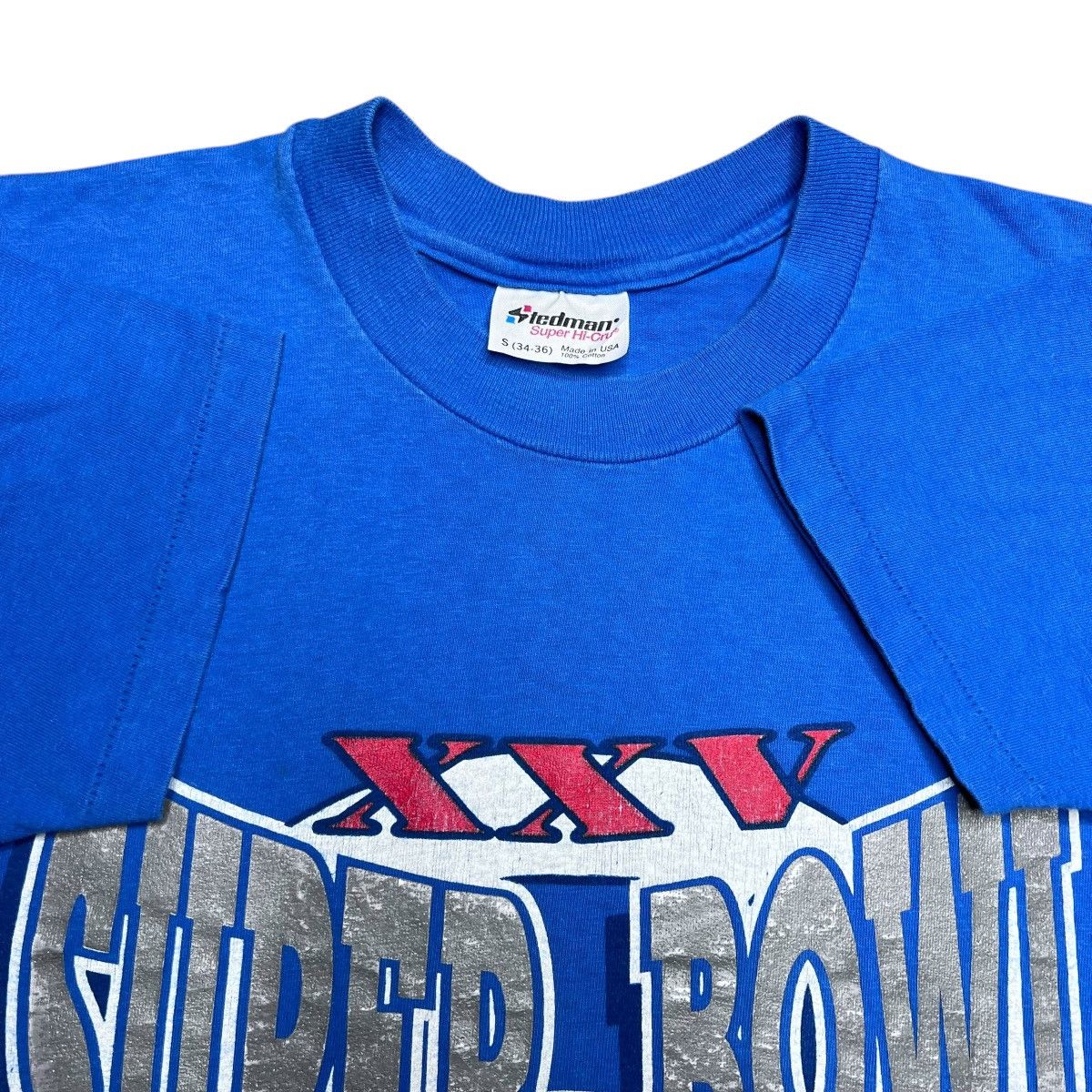 NFL Vtg 1990 NFL New York Giants AFC Champions Graphic T-Shirt Size US S / EU 44-46 / 1 - 2 Thumbnail
