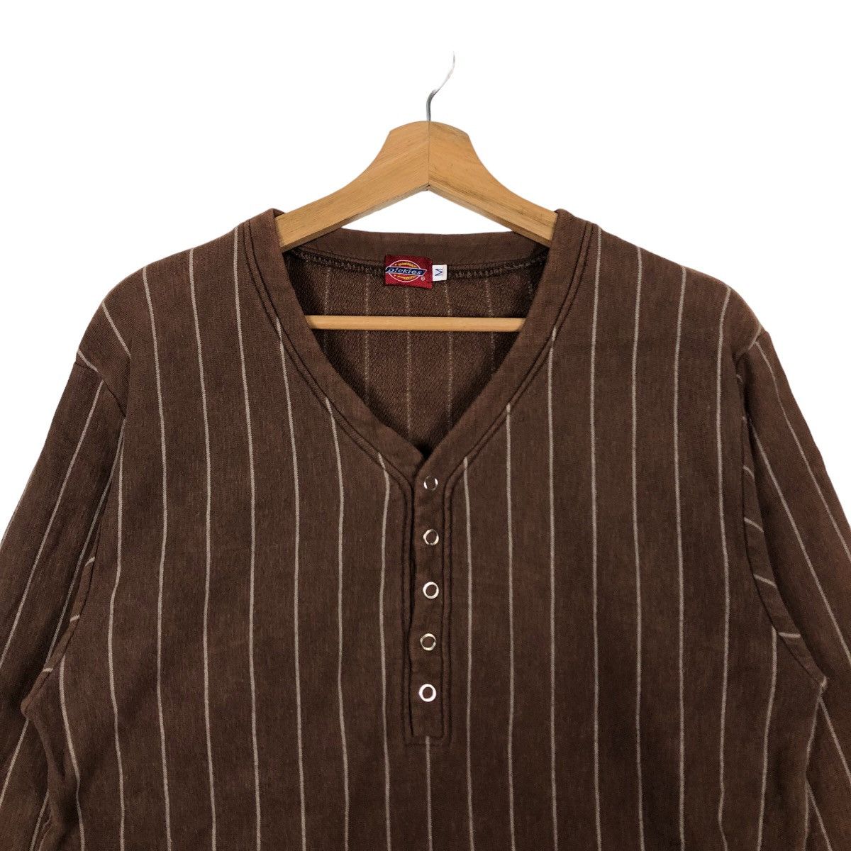 Japanese Brand 🔥Long Sleeve Dickies Worker Pin Striped Design Size US M / EU 48-50 / 2 - 3 Thumbnail