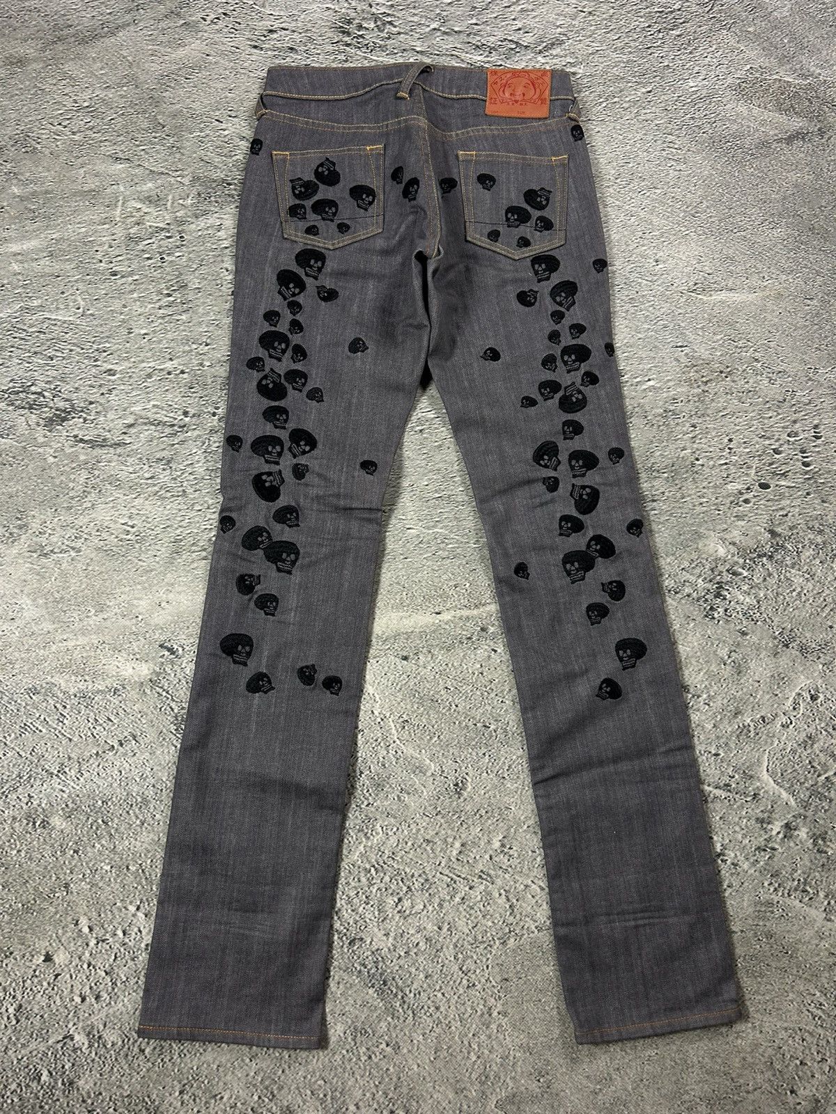 Evisu Evisu vintage daicock skull logo grey jeans black Size 26" / US 2 / IT 38 - 1 Thumbnail