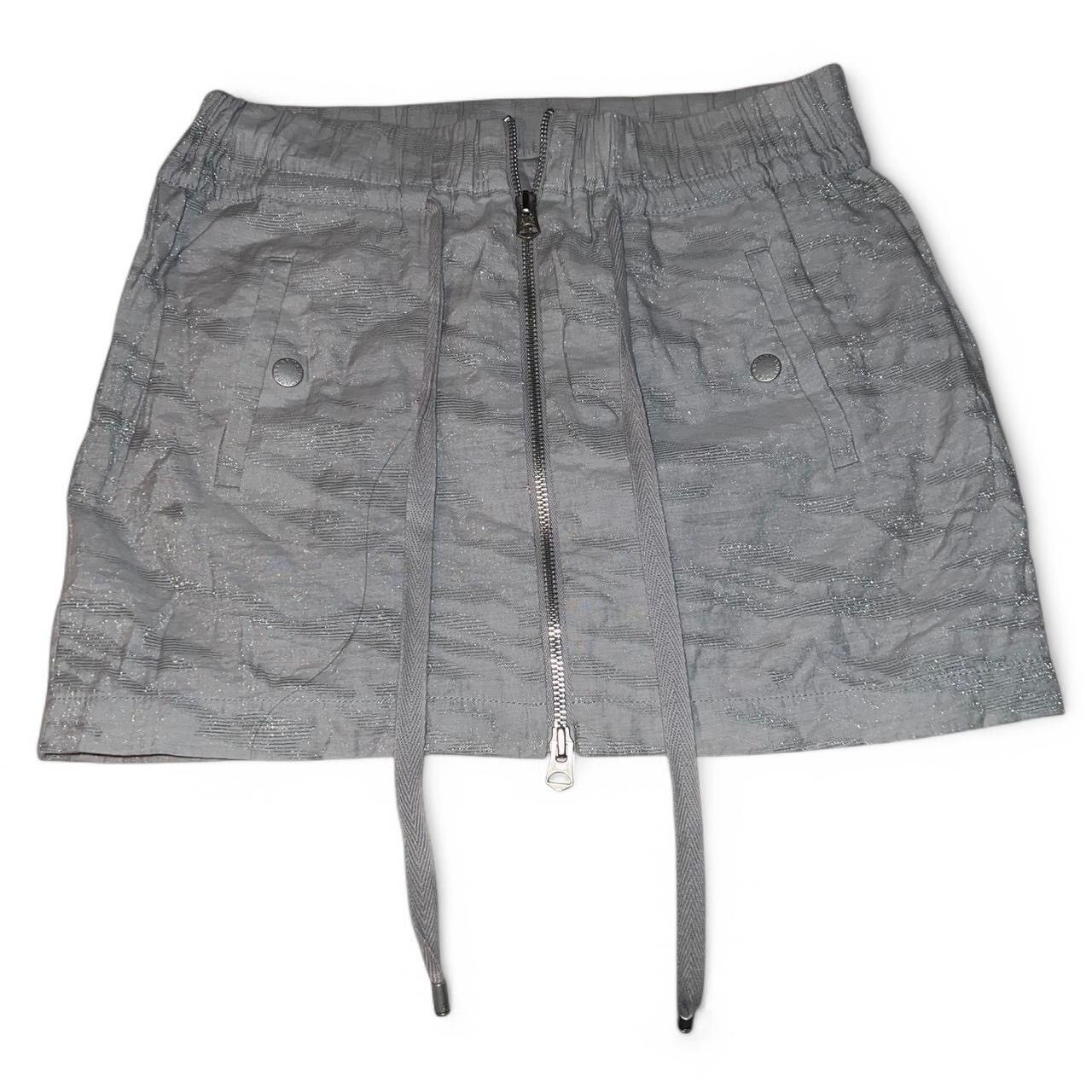 Armani Exchange Armani Exchange Zebra Metallic Print Zip Up Mini Skirt Size 25" / US 0 / IT 36 - 7 Thumbnail