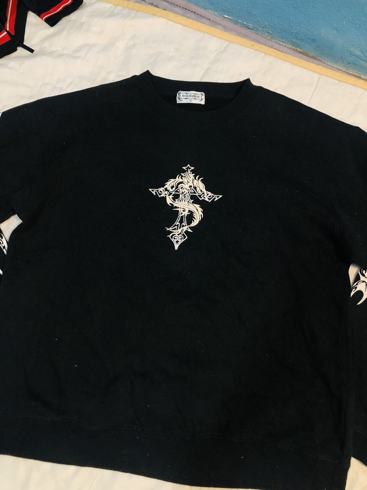 Japanese Brand × Vintage Vintage Karma Sukajan Dragon Sweatshirt (16) Size US L / EU 52-54 / 3 - 3 Thumbnail