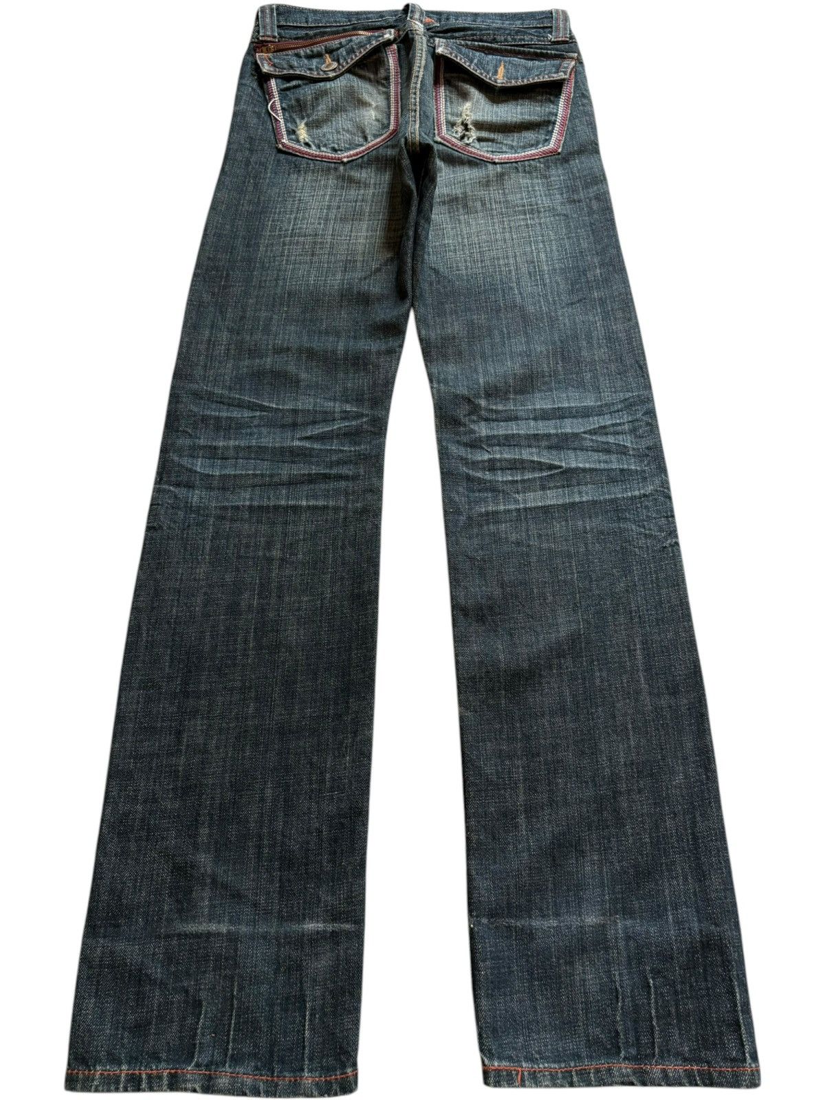 Japanese Brand Vintage Japanese Brand Mud Wash Distressed Jeans Size US 29 - 2 Thumbnail