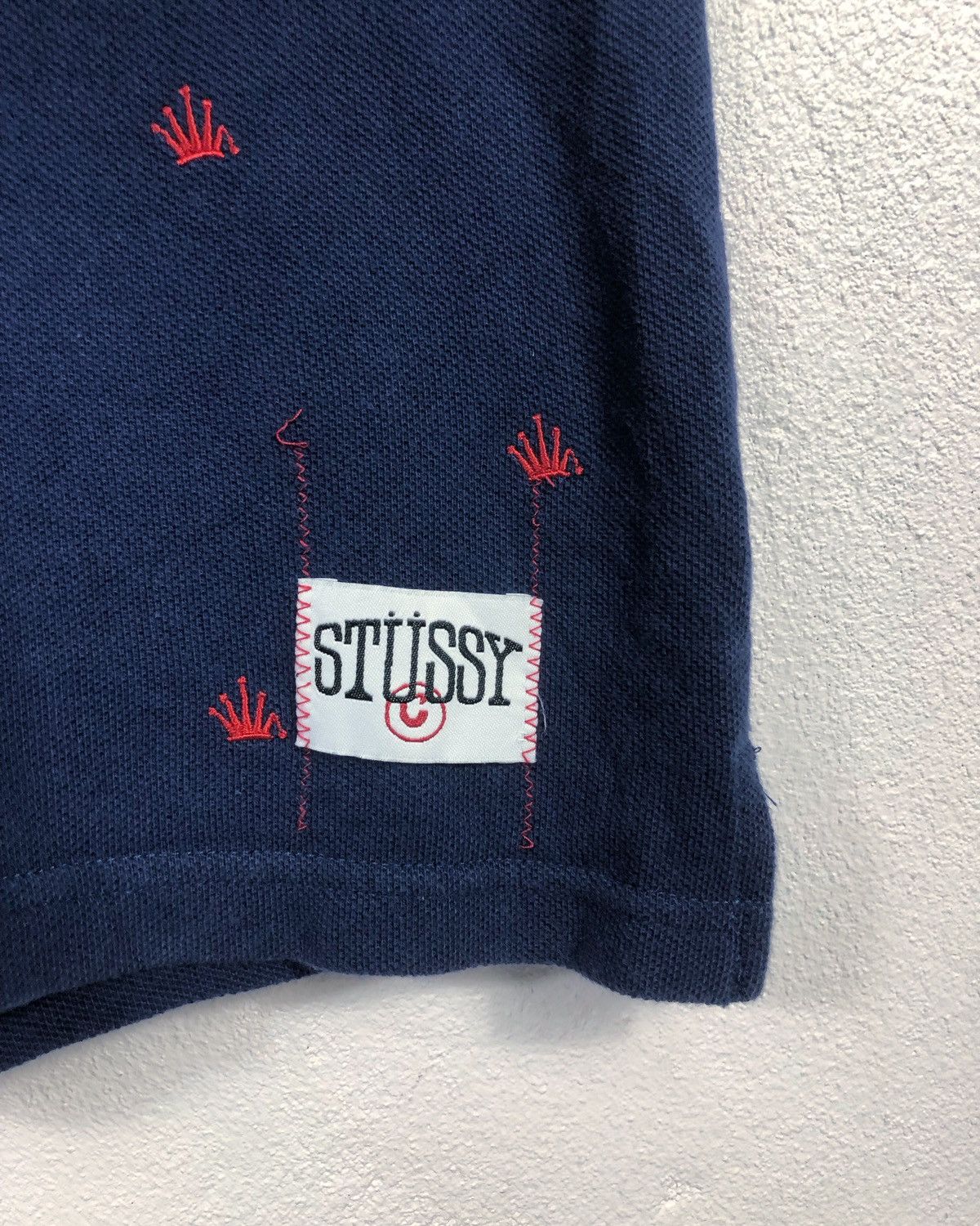 Stussy Rare Stussy Crown All Over Print Embroidered Polo Tee Size US M / EU 48-50 / 2 - 6 Thumbnail