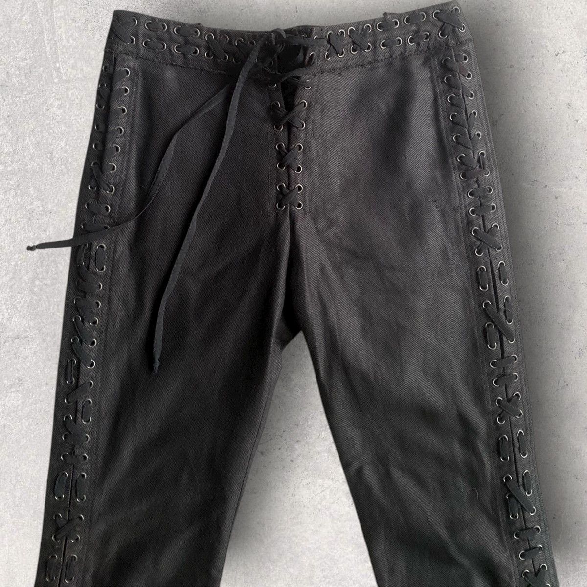 Yves Saint Laurent SS02 Lace Denim Safari Collection By Tom Ford Size 26" / US 2 / IT 38 - 1 Thumbnail