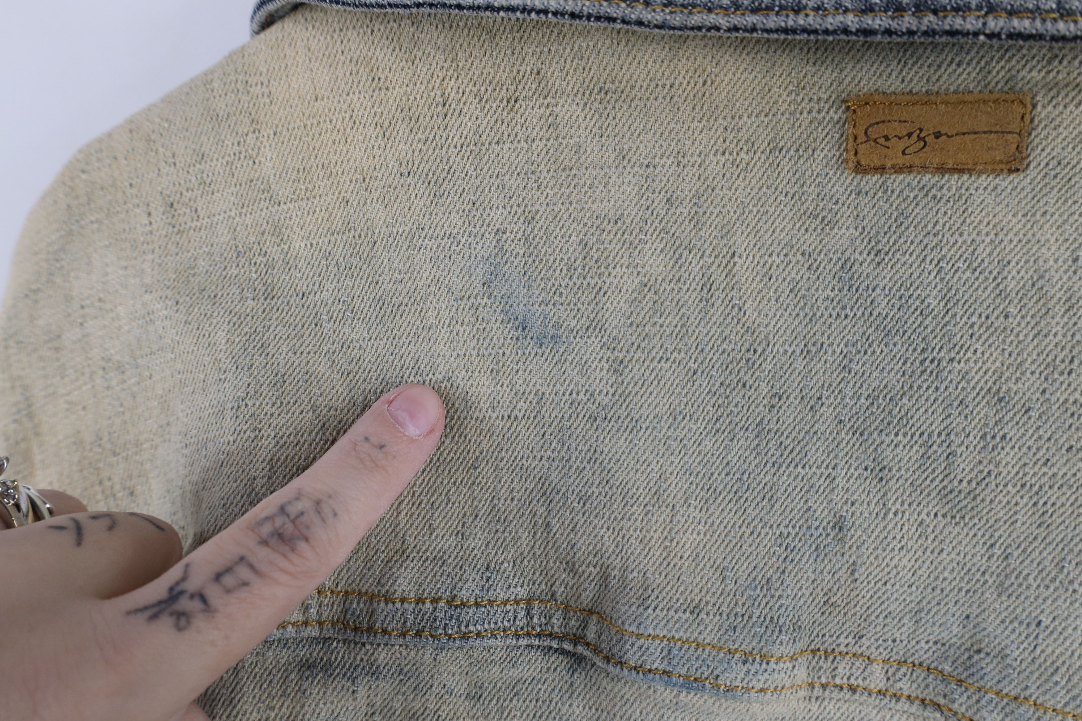 Fubu × Vintage Vintage FUBU Spell Out Stretch Denim Jean Trucker Jacket Size XL / US 12-14 / IT 48-50 - 16 Thumbnail