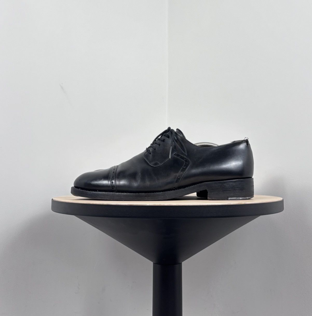 Handmade Regain Handmade Men’s Black Leather Oxford Dress Shoes Size US 9 / EU 42 - 10 Thumbnail