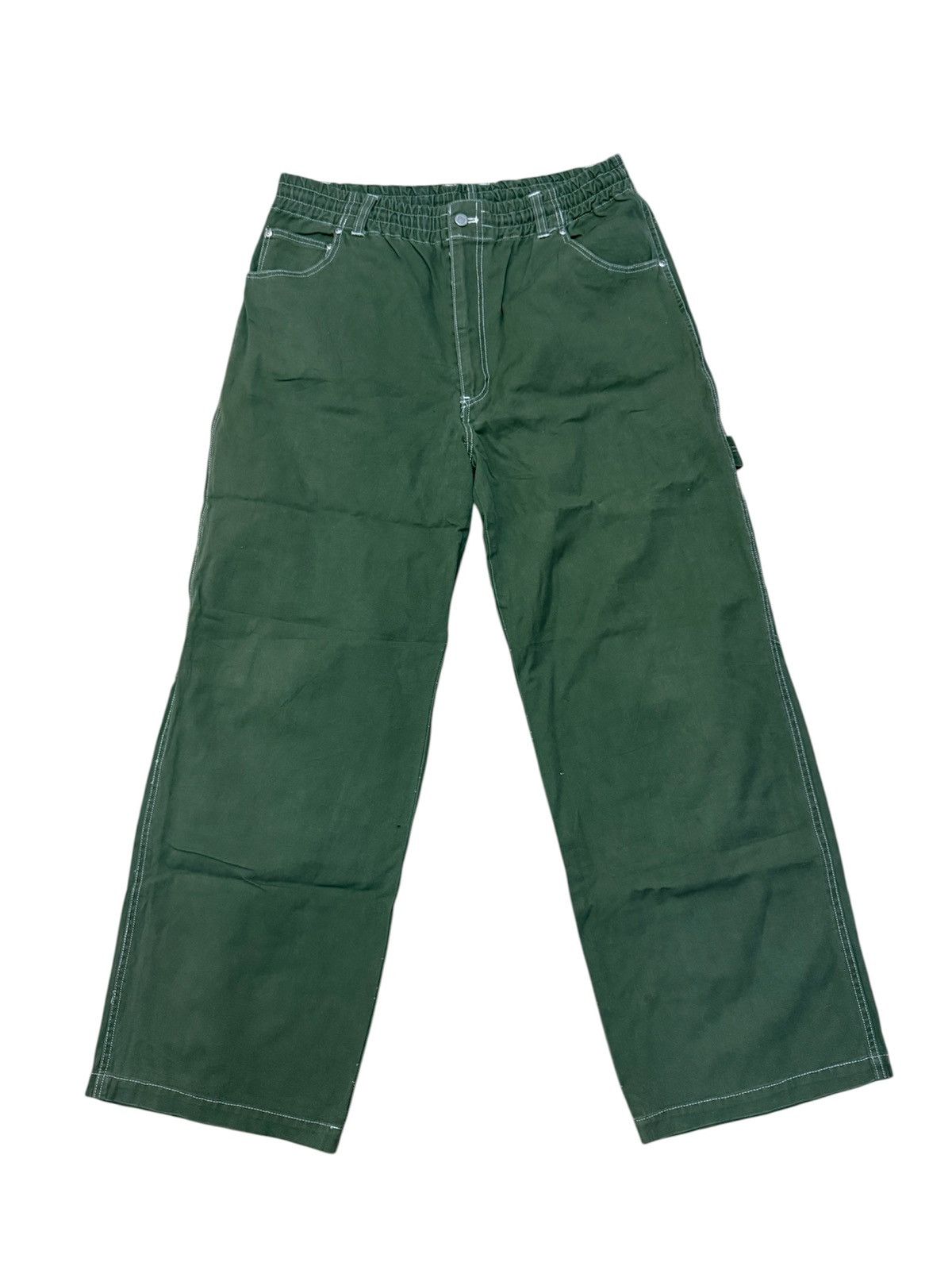 Japanese Brand Baggy Japanese Brand Carpenter Pants Multipocket Streetwear Size US 35 - 1 Thumbnail